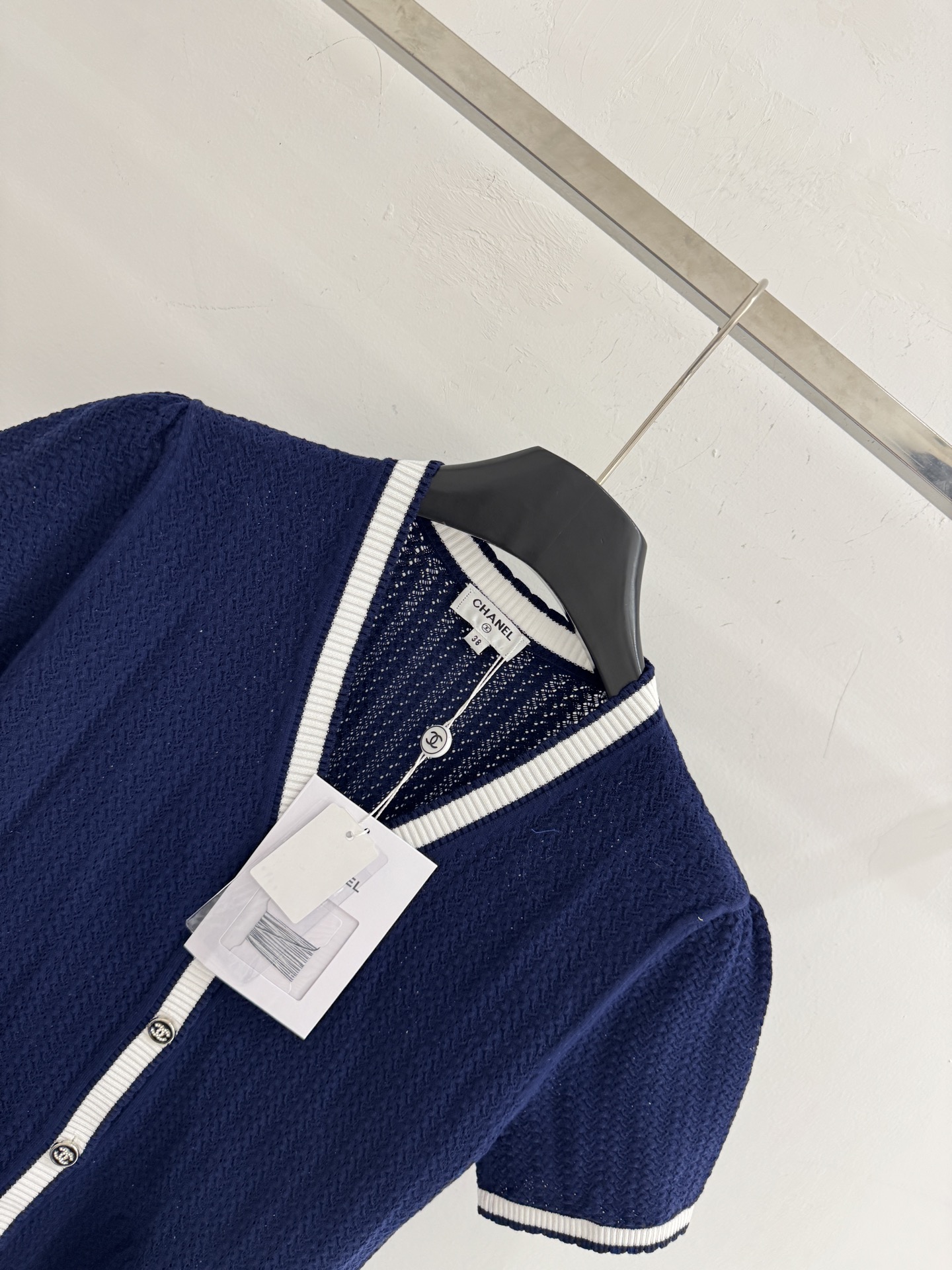 Chrome Hearts CH26春夏新款，荷叶摆针织开衫，轻奢名媛风上衣