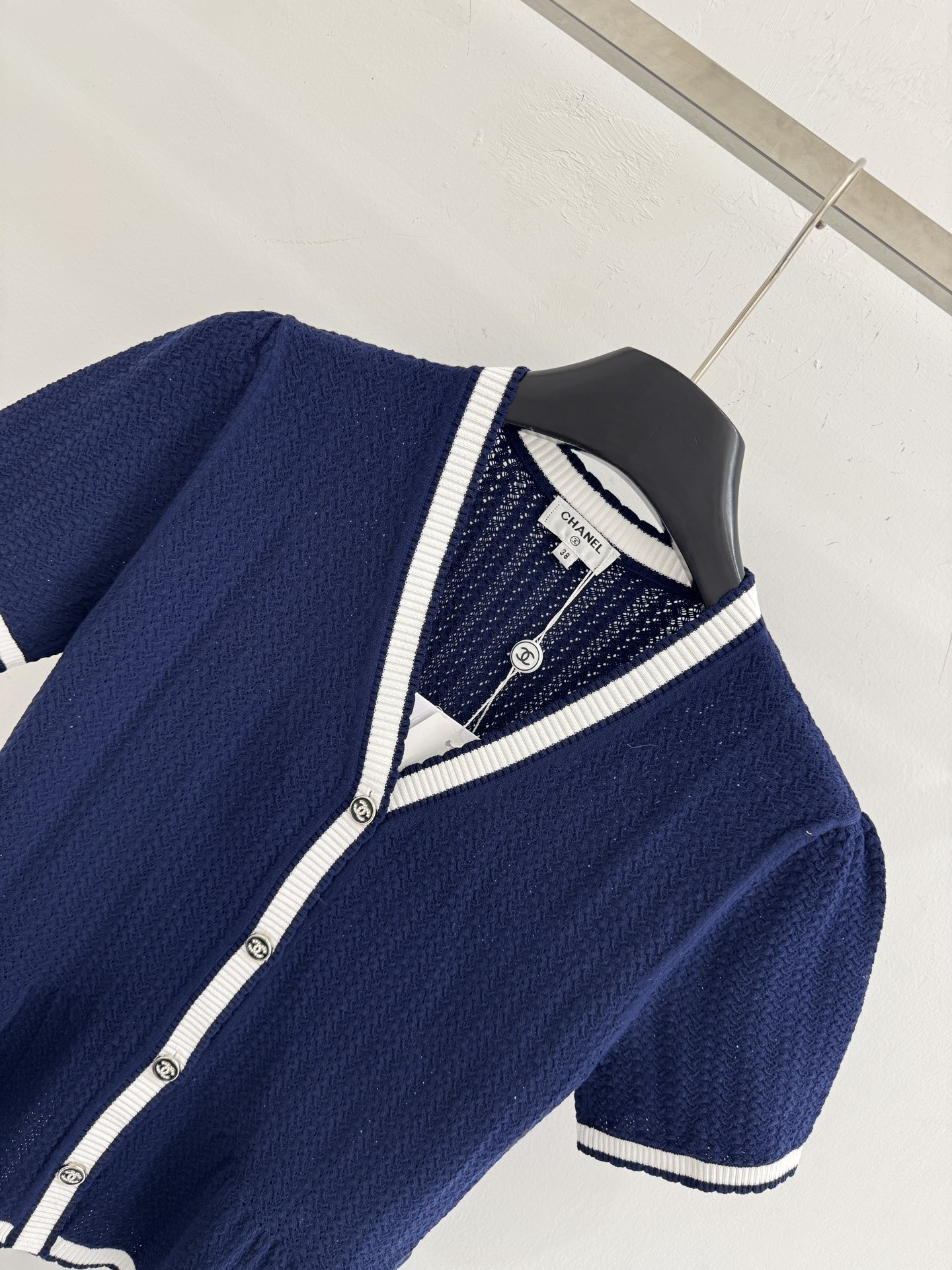 Chrome Hearts CH26春夏新款，荷叶摆针织开衫，轻奢名媛风上衣
