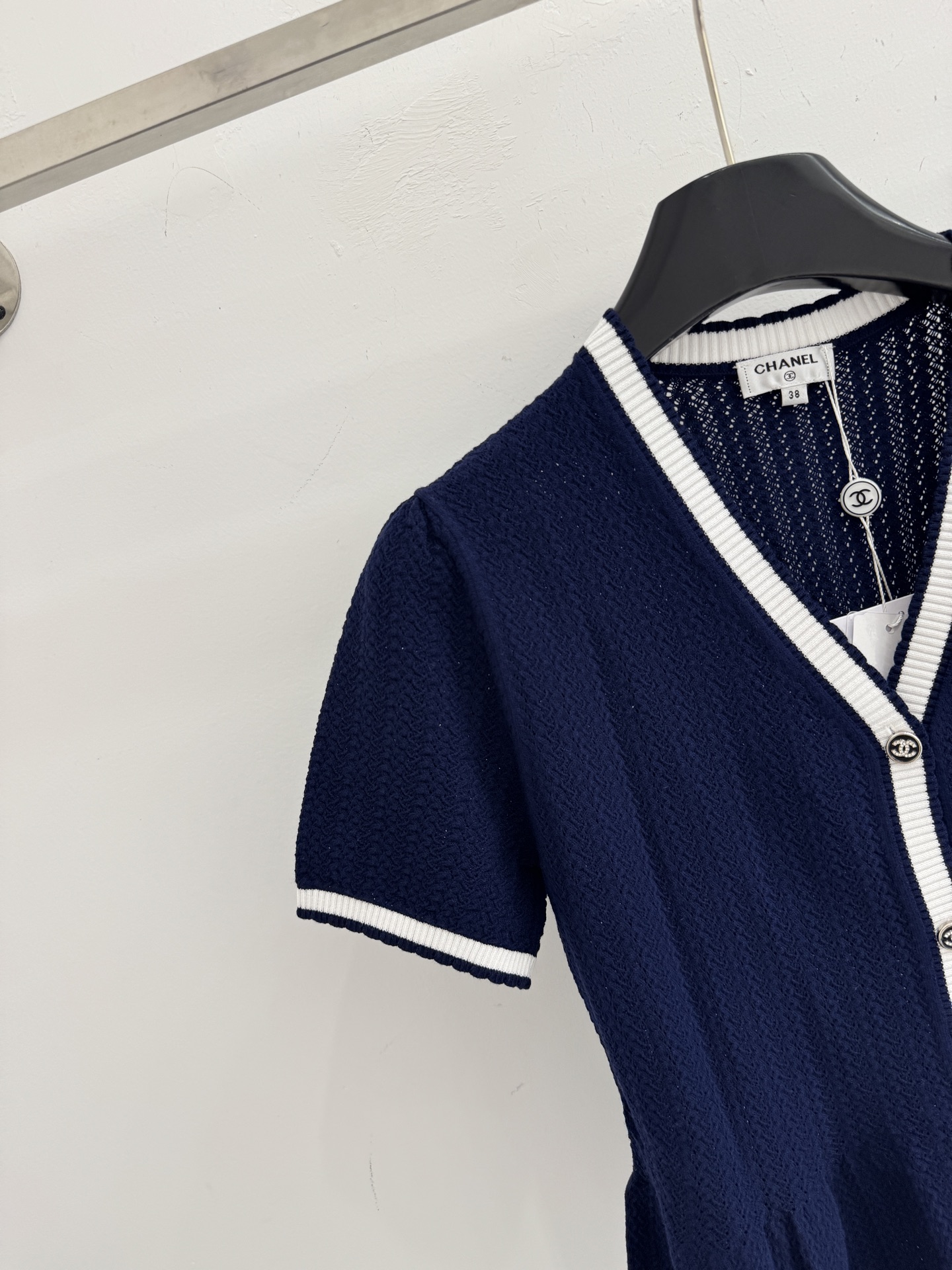Chrome Hearts CH26春夏新款，荷叶摆针织开衫，轻奢名媛风上衣