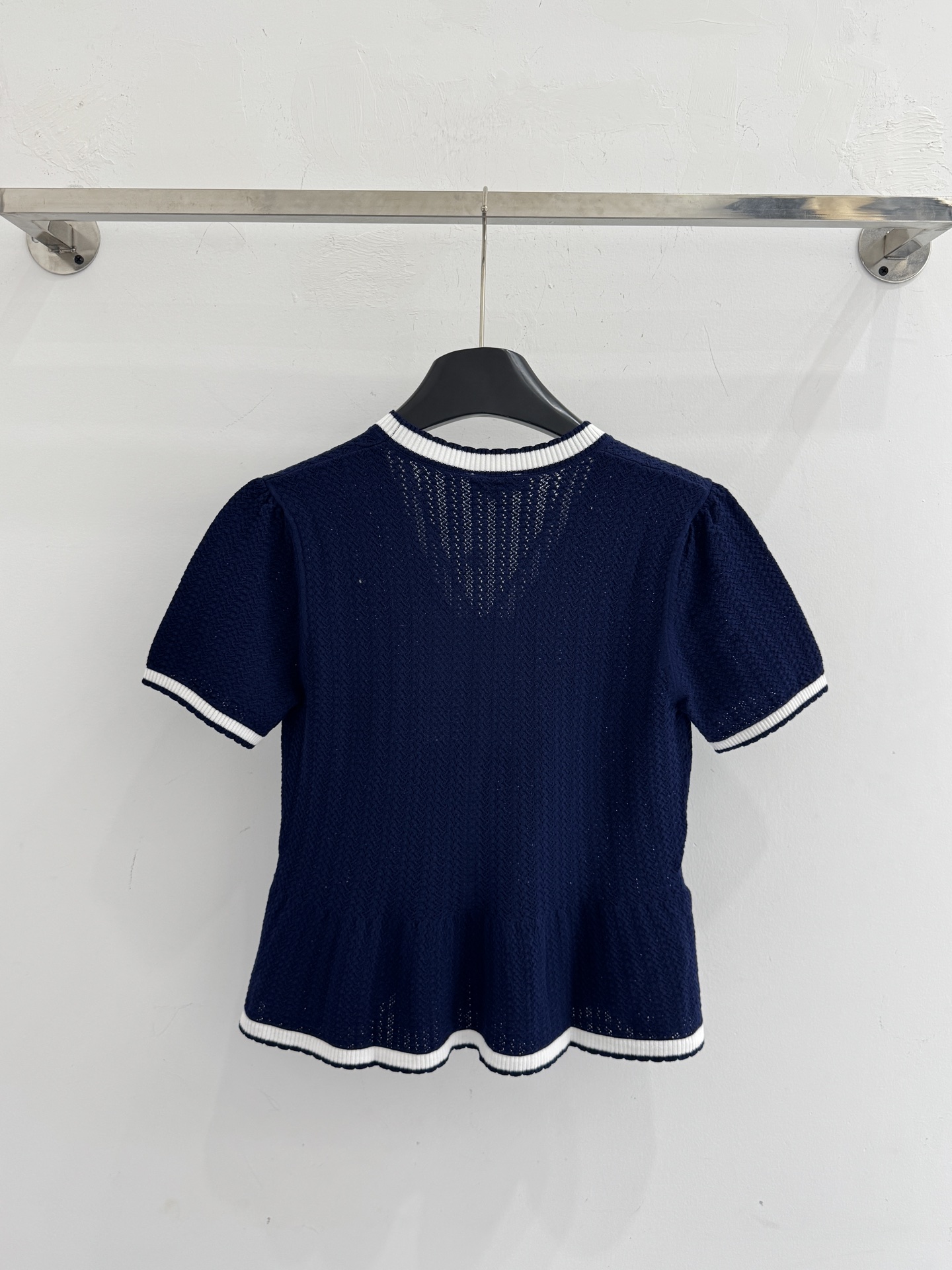 Chrome Hearts CH26春夏新款，荷叶摆针织开衫，轻奢名媛风上衣