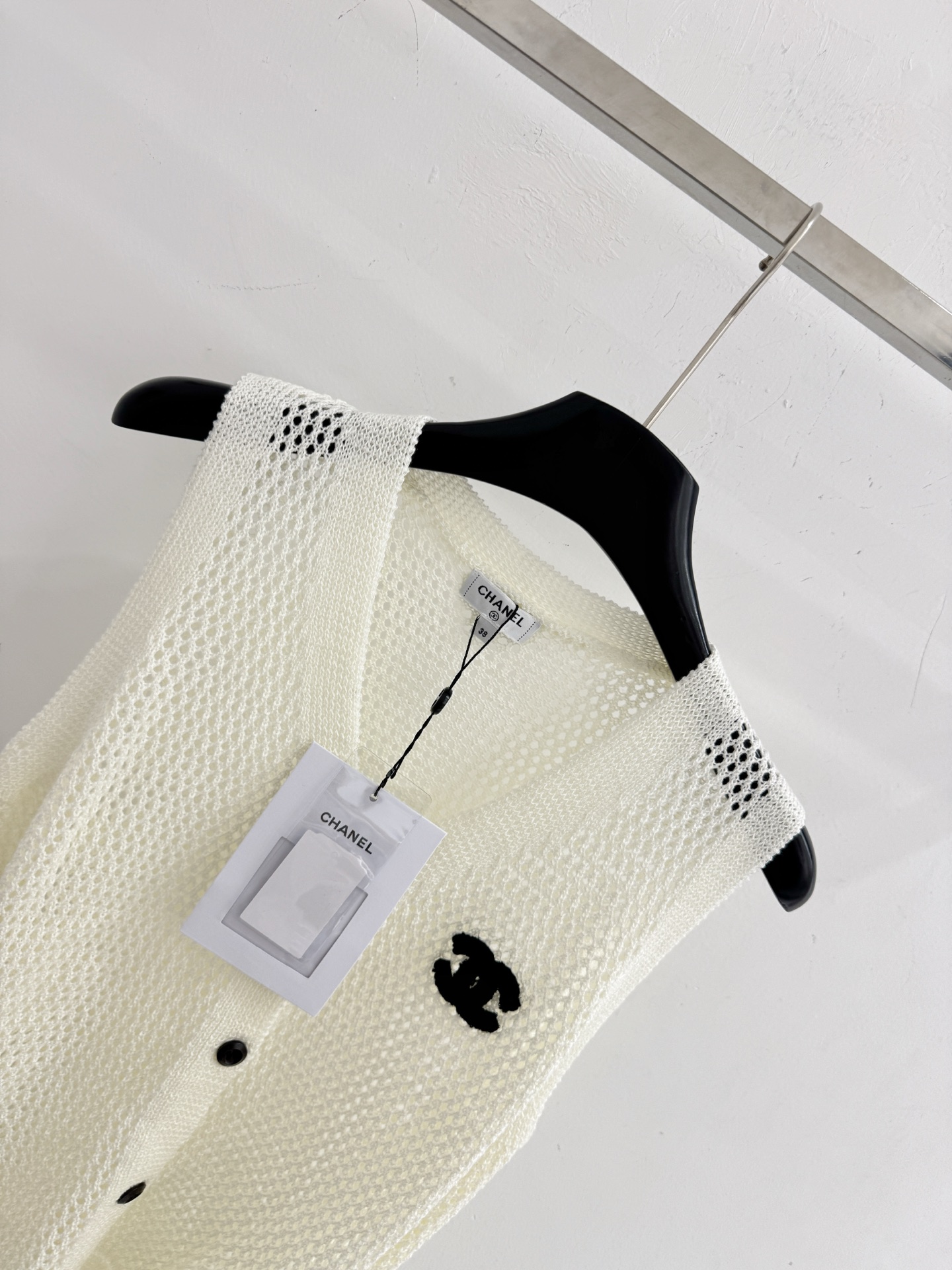 Chrome Hearts 镂空针织马甲，系带收腰无袖上衣