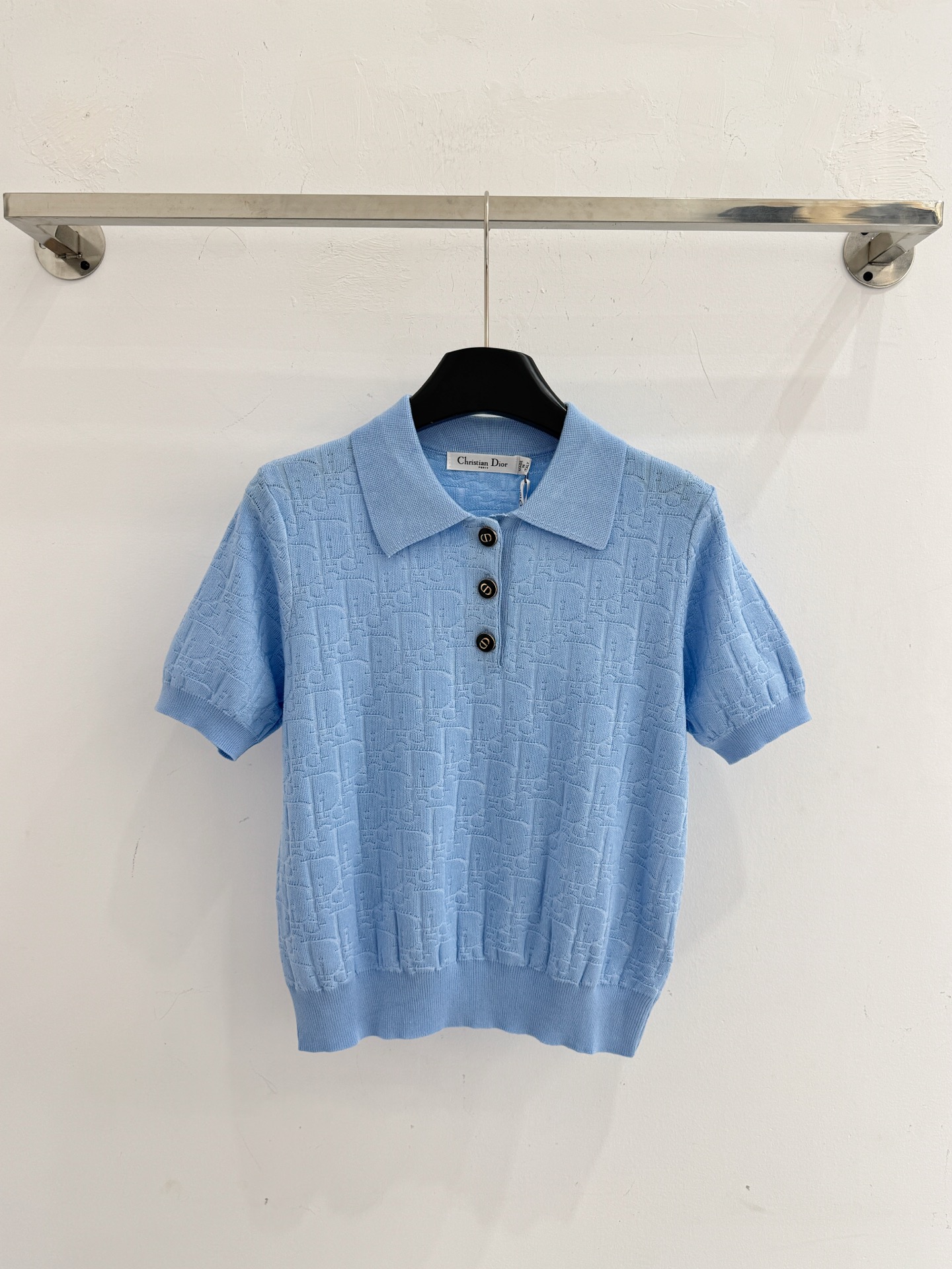 Dsquared2 D26春夏新款，三色提花针织短袖Polo衫，质感柔软