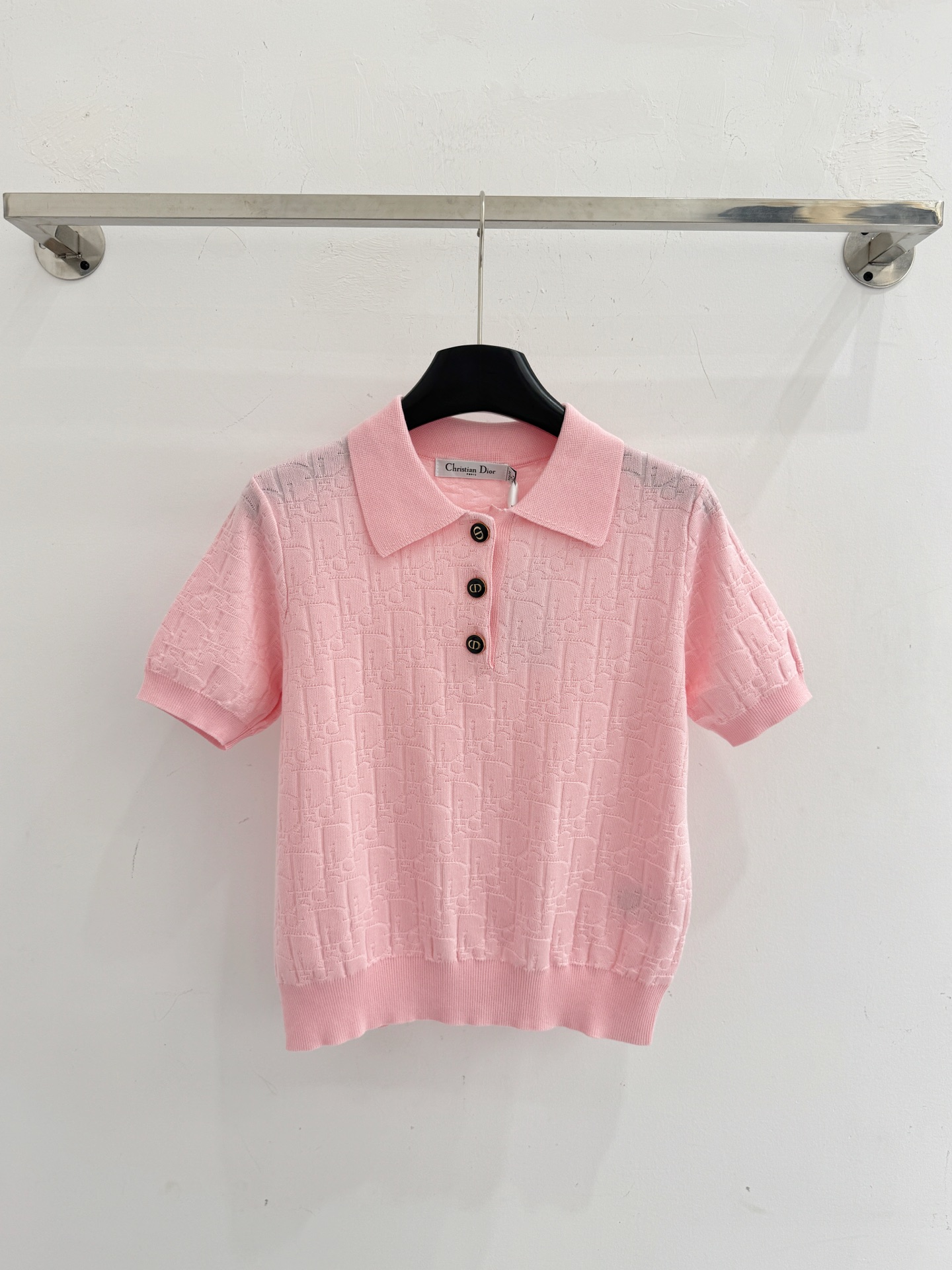 Dsquared2 D26春夏新款，三色提花针织短袖Polo衫，质感柔软