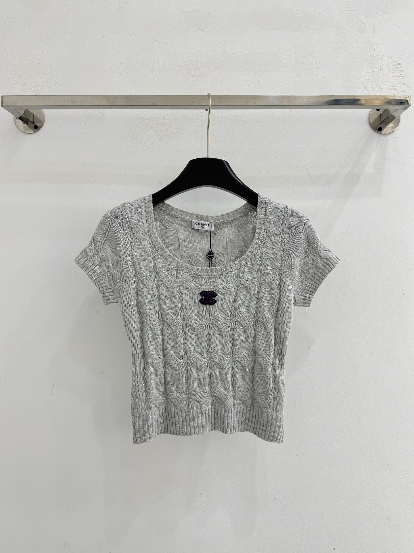Chrome Hearts 短款修身针织衫短袖