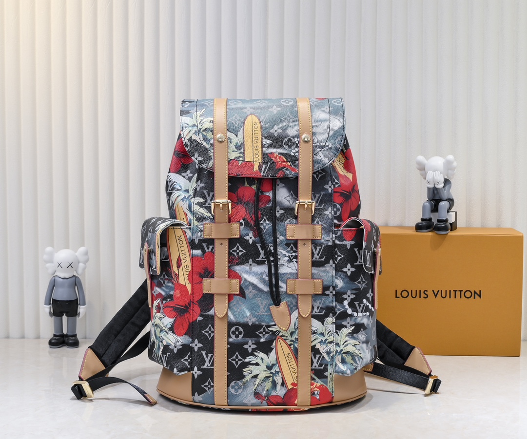 Louis Vuitton LV Christopher Backpack Travel Bags Doodle Monogram Canvas M24994