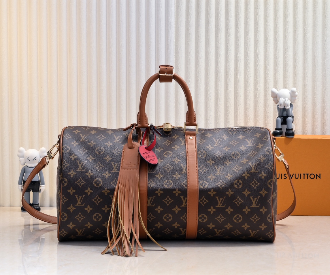 Louis Vuitton LV Keepall Travel Bags New Designer Replica
 Canvas Cowhide Fabric Fall/Winter Collection M11541