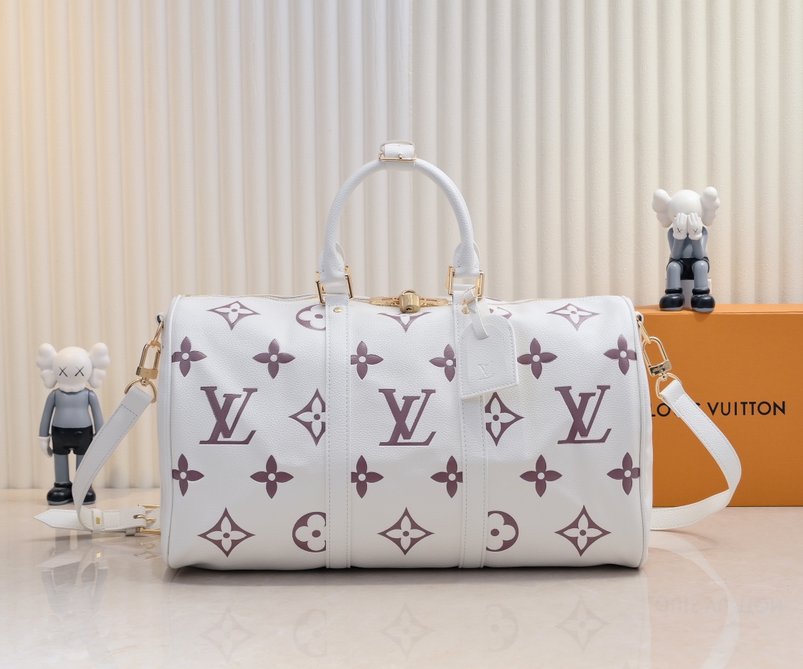 Louis Vuitton LV Keepall Travel Bags Empreinte​ Cowhide M46974