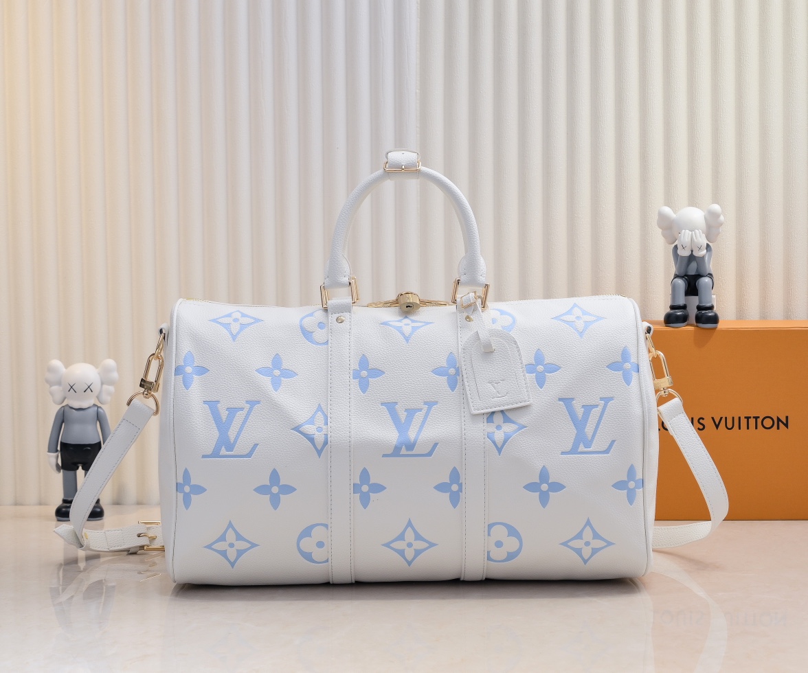 Louis Vuitton LV Keepall Travel Bags Empreinte​ Cowhide M46974