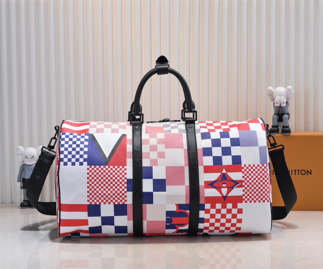 Louis Vuitton Keepall Bandoulière 50 Damier Flags Travel Bag 4 i1723195882 4792 2