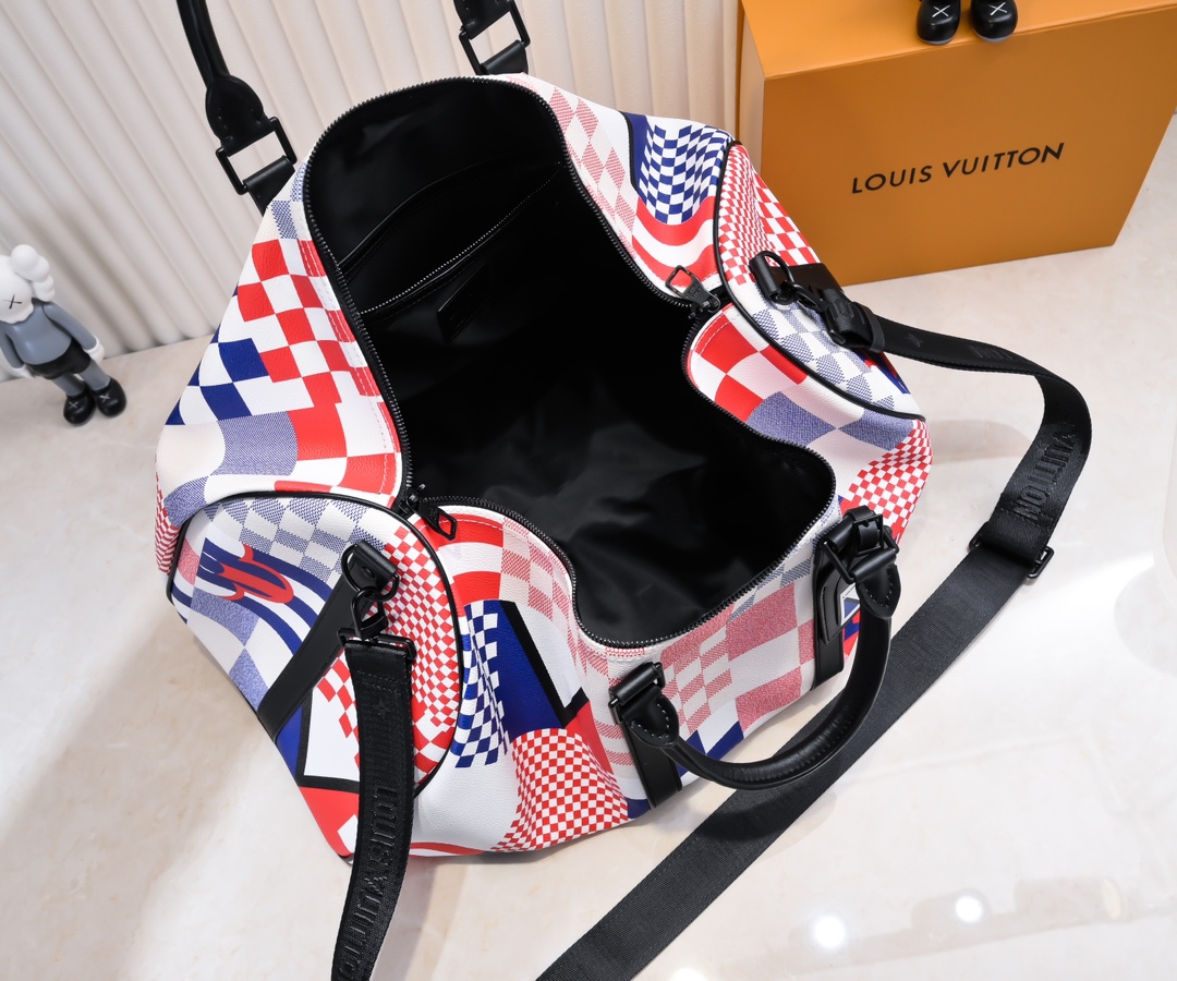 Louis Vuitton Keepall Bandoulière 50 Damier Flags Travel Bag 10 i1723195882 8430 4