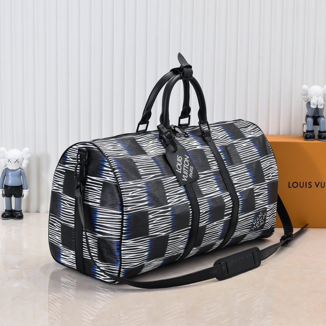 Louis Vuitton Keepall Bandoulière 50 Travel Bag - Damier Rush Epi XL Leather 3 i1725464584 2150 4