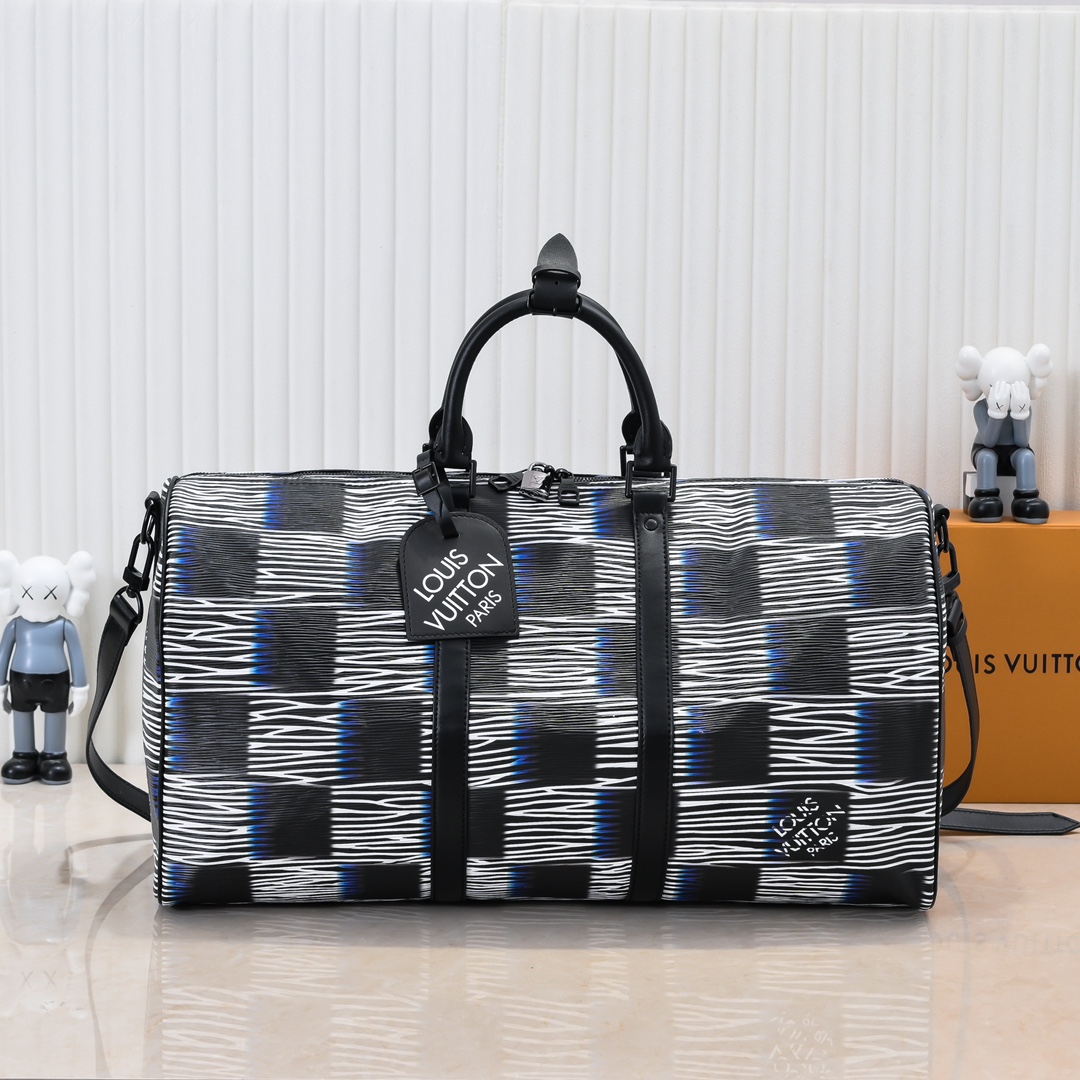 Louis Vuitton Keepall Bandoulière 50 Travel Bag - Damier Rush Epi XL Leather 2 i1725464584 5002 5