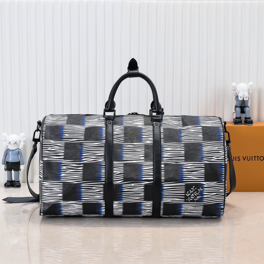 Louis Vuitton Keepall Bandoulière 50 Travel Bag - Damier Rush Epi XL Leather 4 i1725464584 6695 2