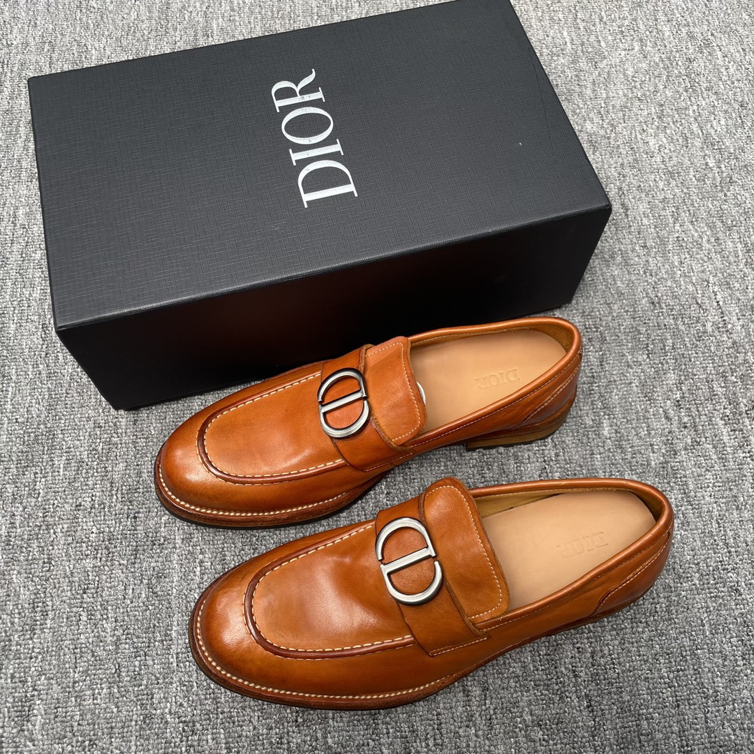 Fábrica Mocasines Horsebit de piel de caballo para hombre DIOR/Dior, ¡productos de primera calidad producidos en Donggu…