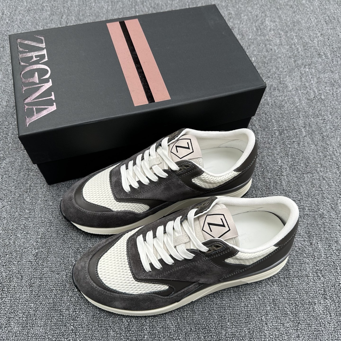 Zegna Men's Triple Stitch Monte Leather Sneakers - Luxurious & Comfortable 1 Zegna Men's Triple Stitch Monte Leather Sneakers - Luxurious & Comfortable