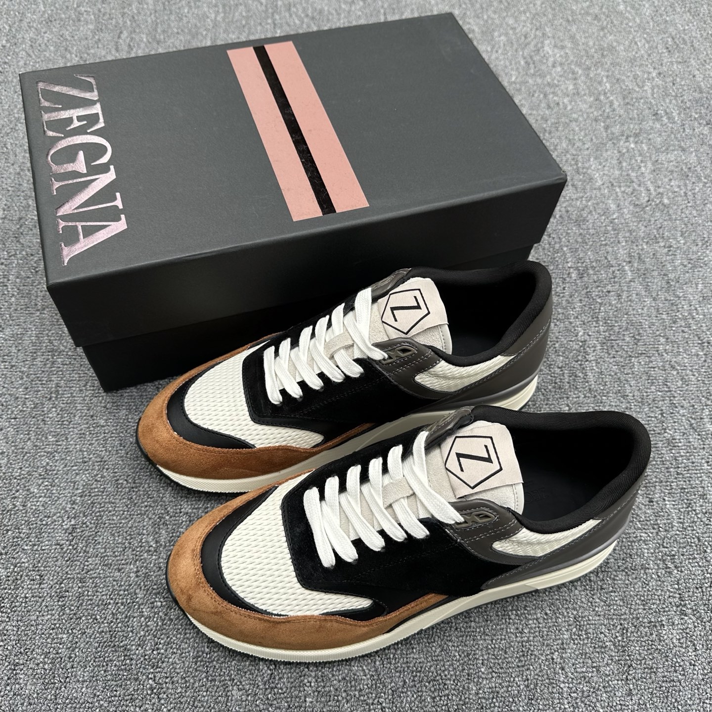 Zegna Triple Stitch Monte Leather Sneakers Luxury Casual Shoes 2 i1741538046113 9413 0 0