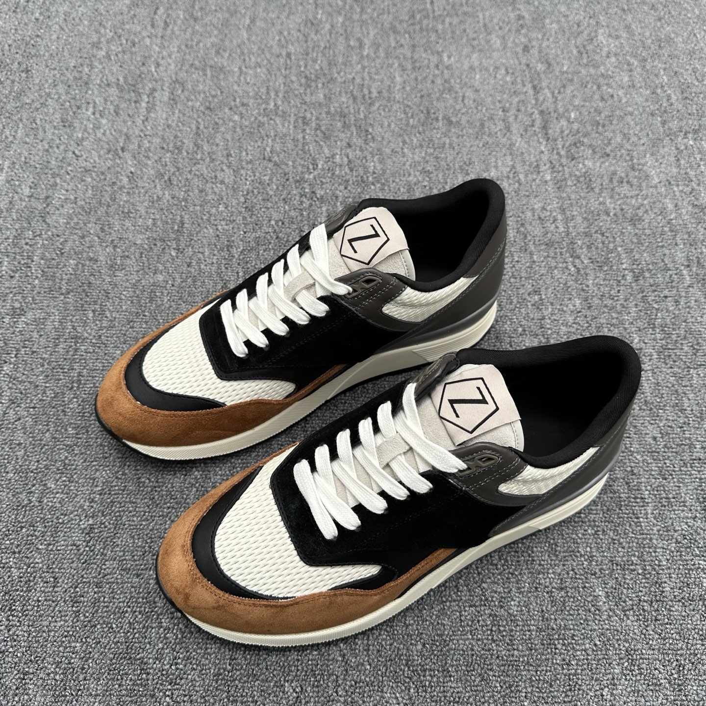 Zegna Triple Stitch Monte Leather Sneakers Luxury Casual Shoes 3 i1741538046154 9652 0 1