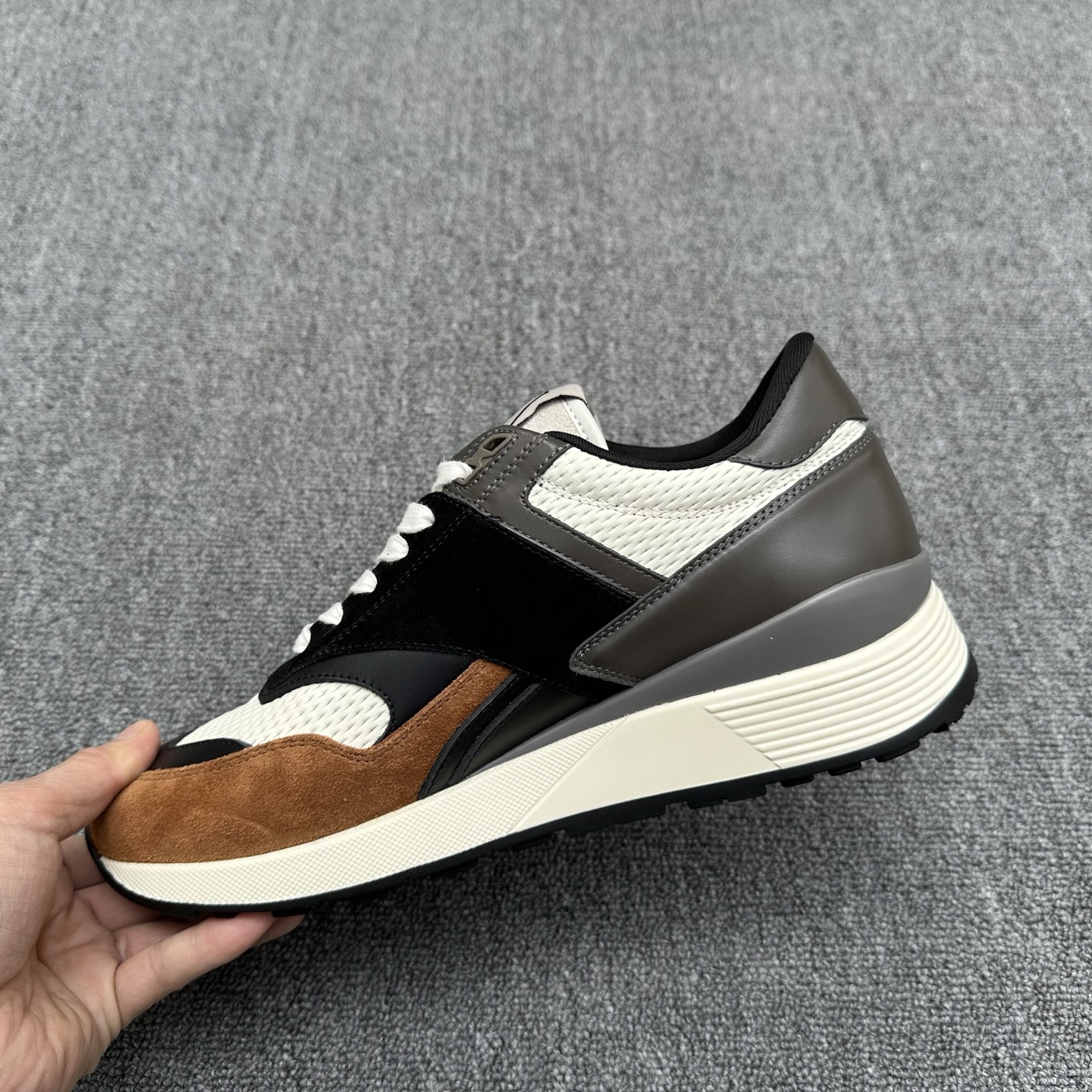 Zegna Triple Stitch Monte Leather Sneakers Luxury Casual Shoes 8 i1741538047515 9408 0 6