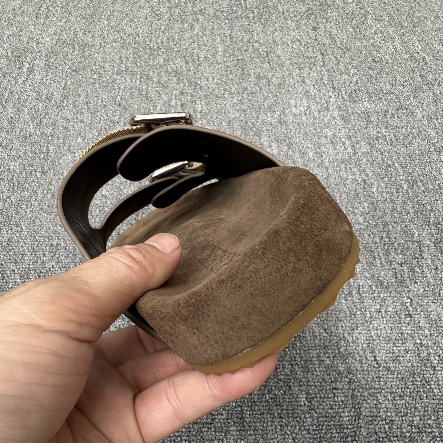 버버리 더블 스트랩 남성 슬리퍼 113436 이미지 8