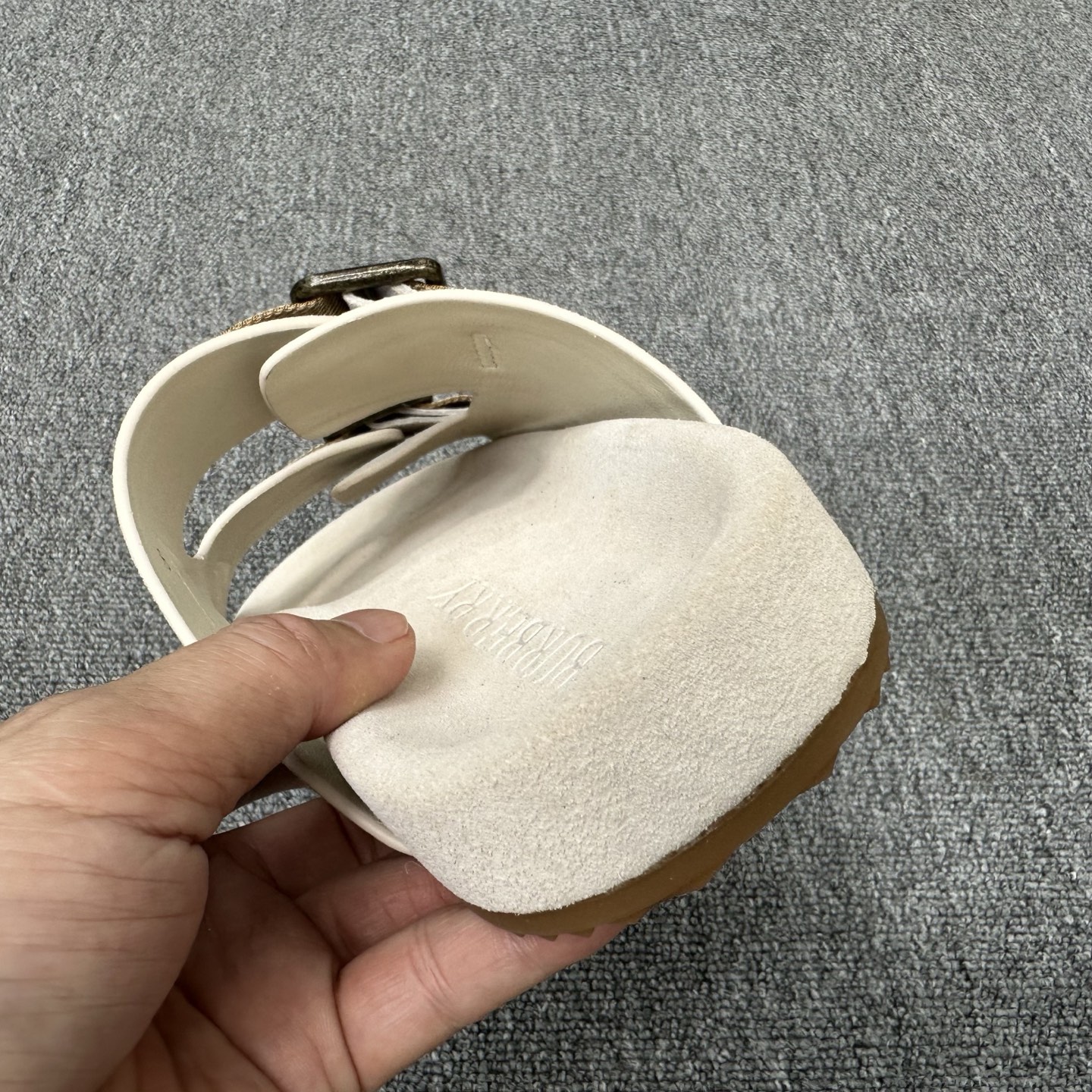 버버리 더블 스트랩 남성 슬리퍼 113437 이미지 8