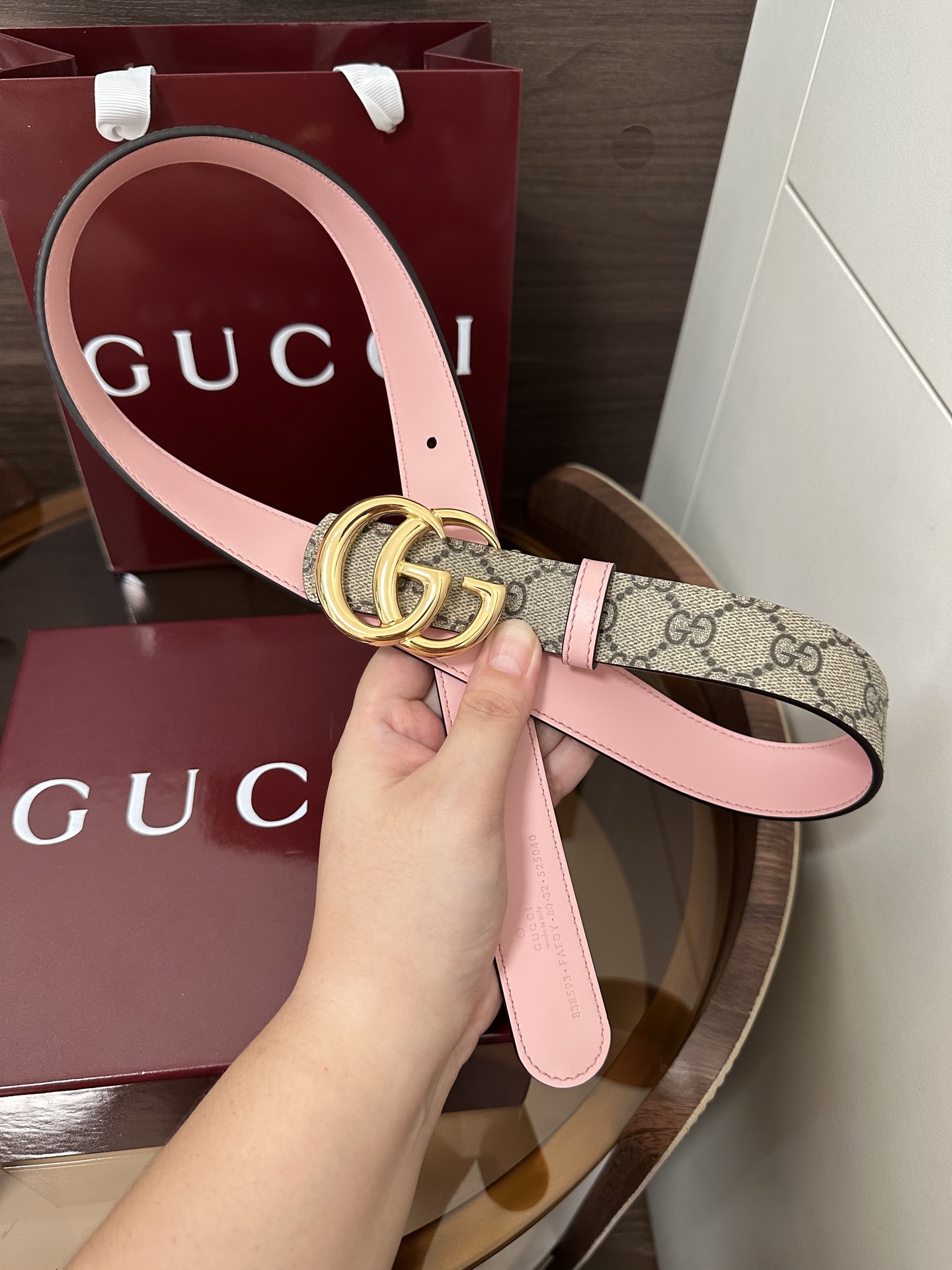 ❣️Gucc1 🆕 GG Marmont系列双面腰带2025秋冬系列焕新演绎富有辨识度的GG Marmo