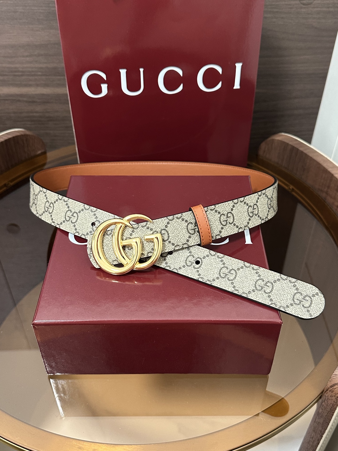 ❣️Gucc1 🆕 GG Marmont系列双面腰带2025秋冬系列焕新演绎富有辨识度的GG Marmo