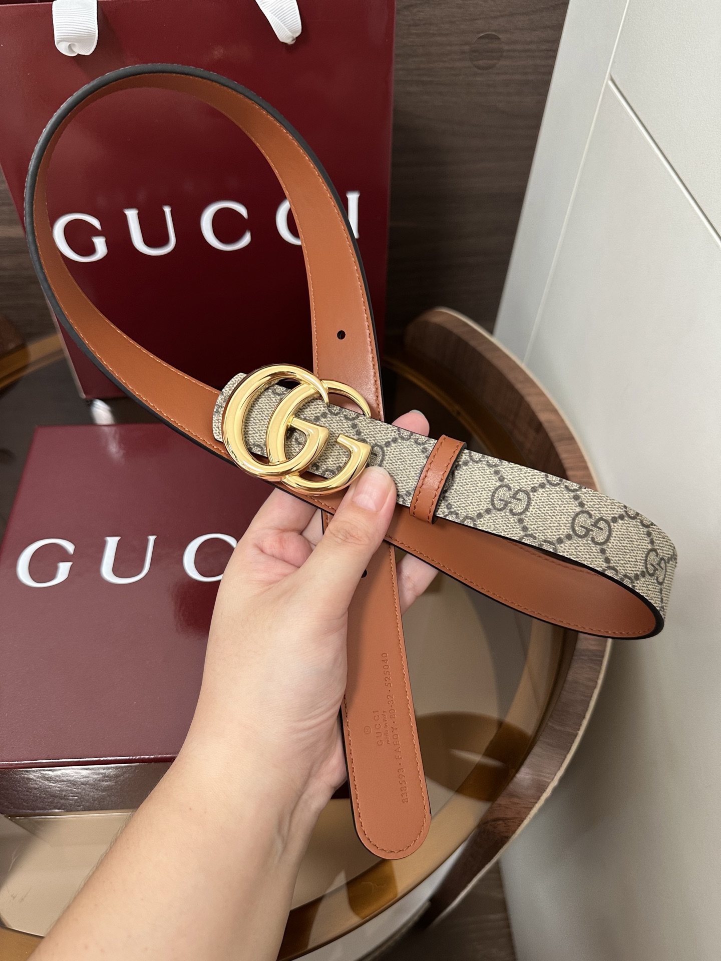 ❣️Gucc1 🆕 GG Marmont系列双面腰带2025秋冬系列焕新演绎富有辨识度的GG Marmo