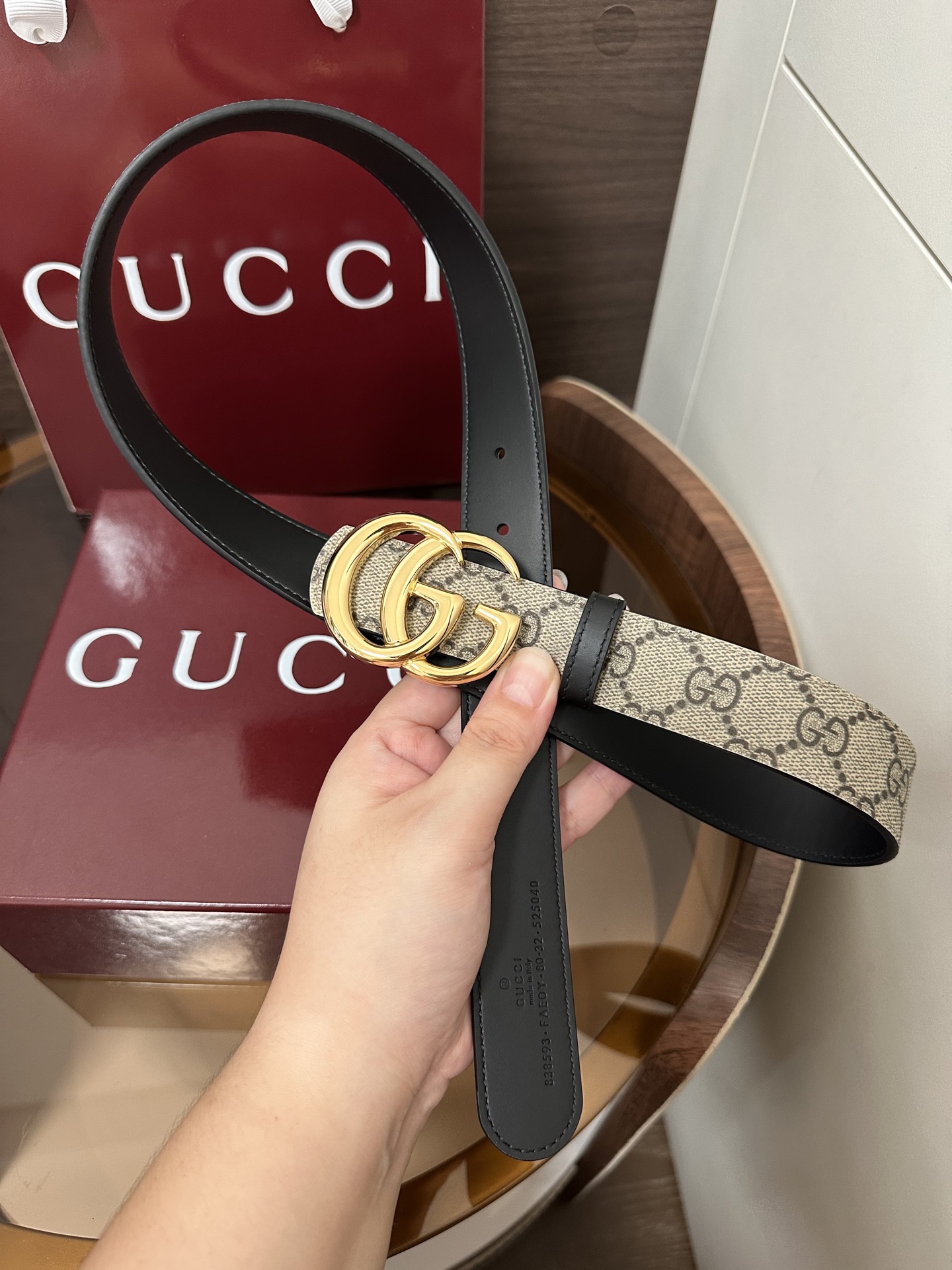 ❣️Gucc1 🆕 GG Marmont系列双面腰带2025秋冬系列焕新演绎富有辨识度的GG Marmo