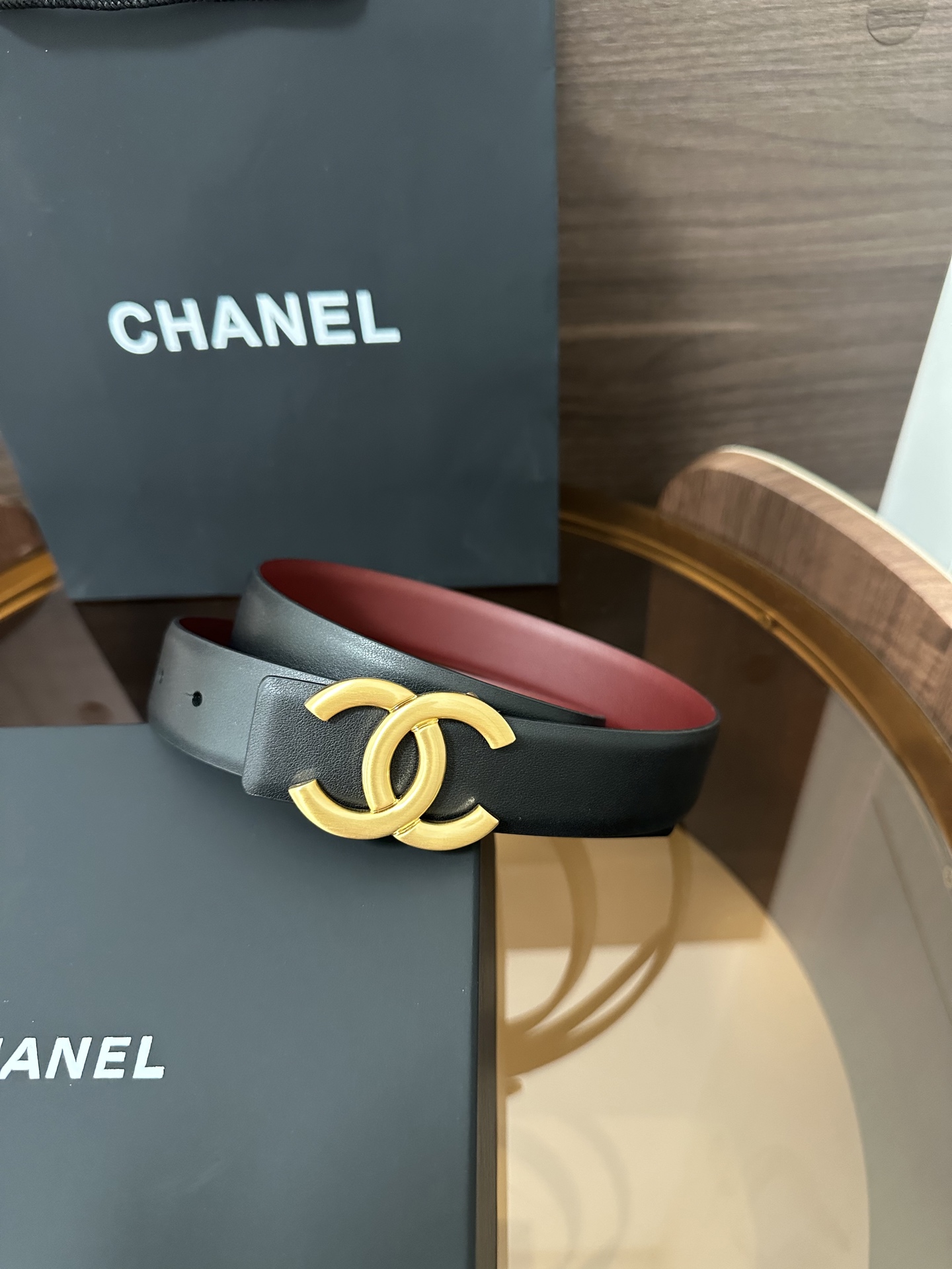 Chanel CHANEL（香奈儿）秋冬系列 高端女士细腰带 双面 牛皮 手感柔软舒适 女士 款 优雅 宽度3.0CM