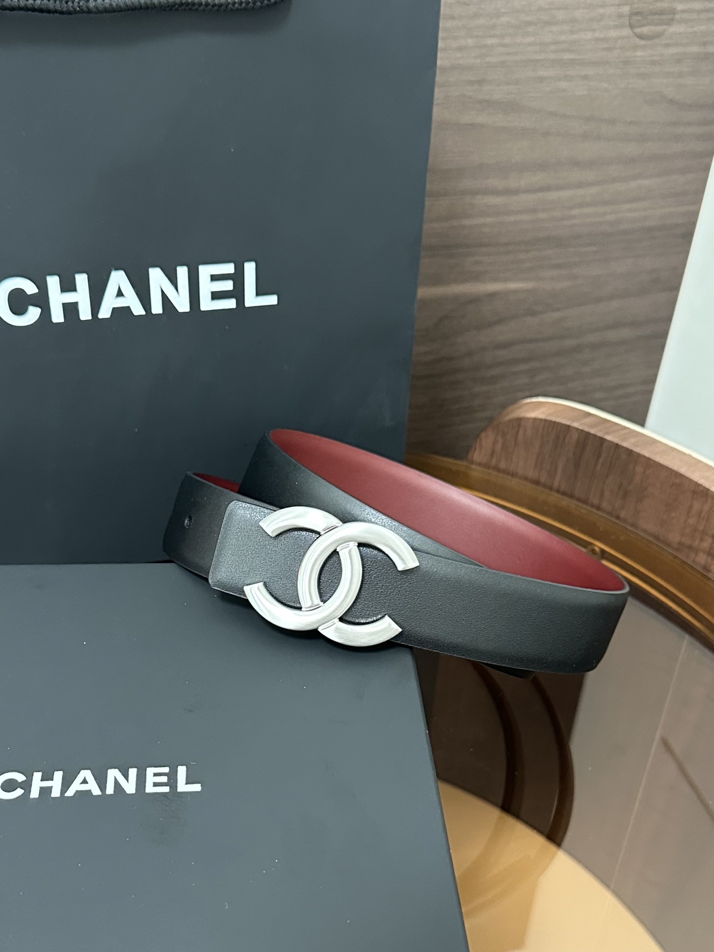 Chanel CHANEL（香奈儿）秋冬系列 高端女士细腰带 双面 牛皮 手感柔软舒适 女士 款 优雅 宽度3.0CM