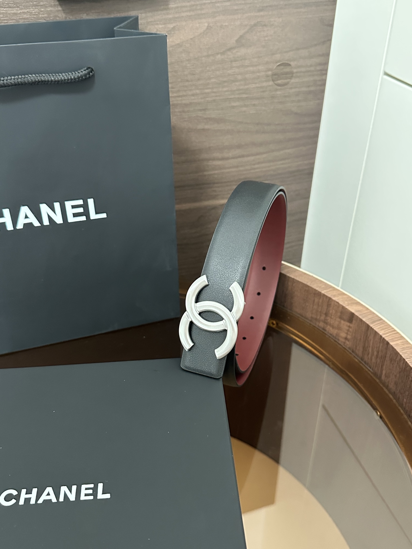 Chanel CHANEL（香奈儿）秋冬系列 高端女士细腰带 双面 牛皮 手感柔软舒适 女士 款 优雅 宽度3.0CM