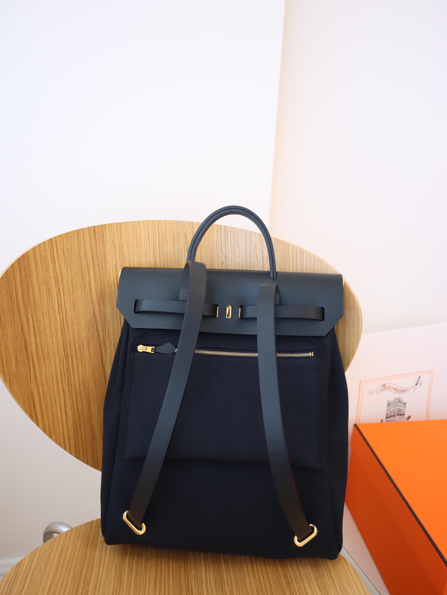 Hermès Herbag a dos canvas backpack