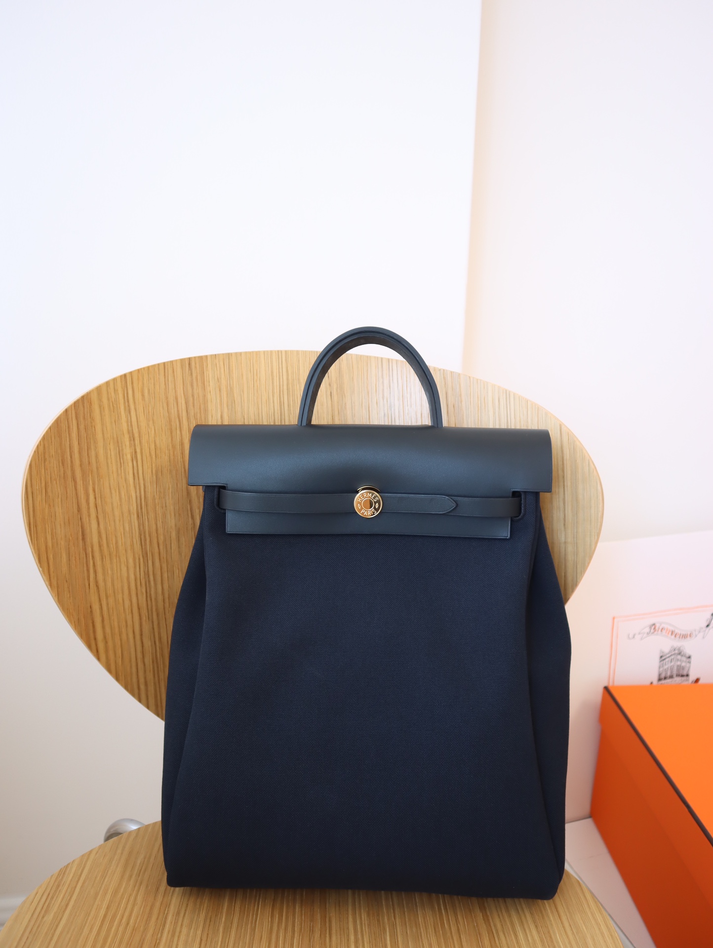 Hermès Herbag a dos canvas backpack