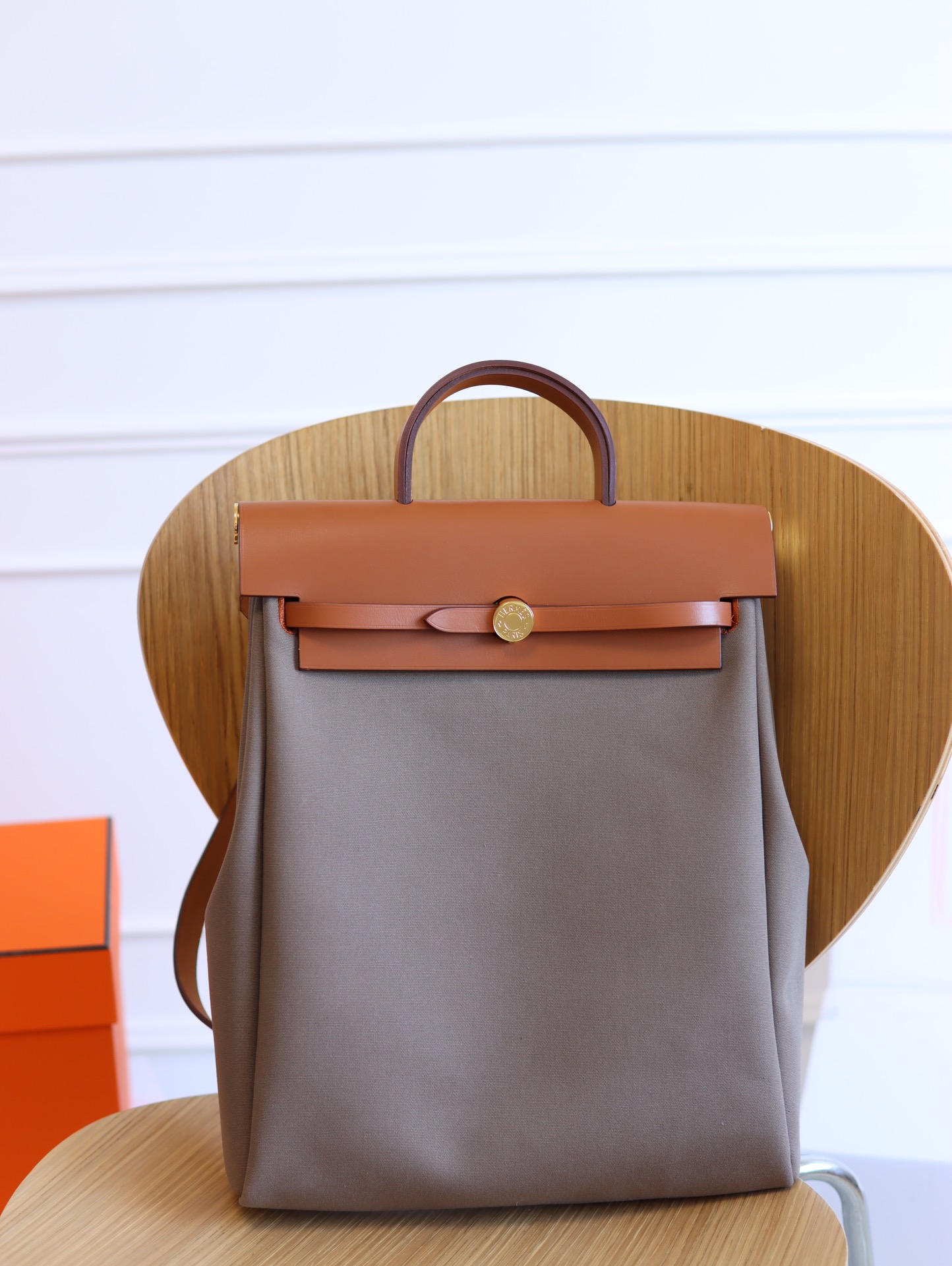 Hermès Hermes custom order the best Hermes Herbag A Dos Zip backpack 31 canvas calfskin patchwork