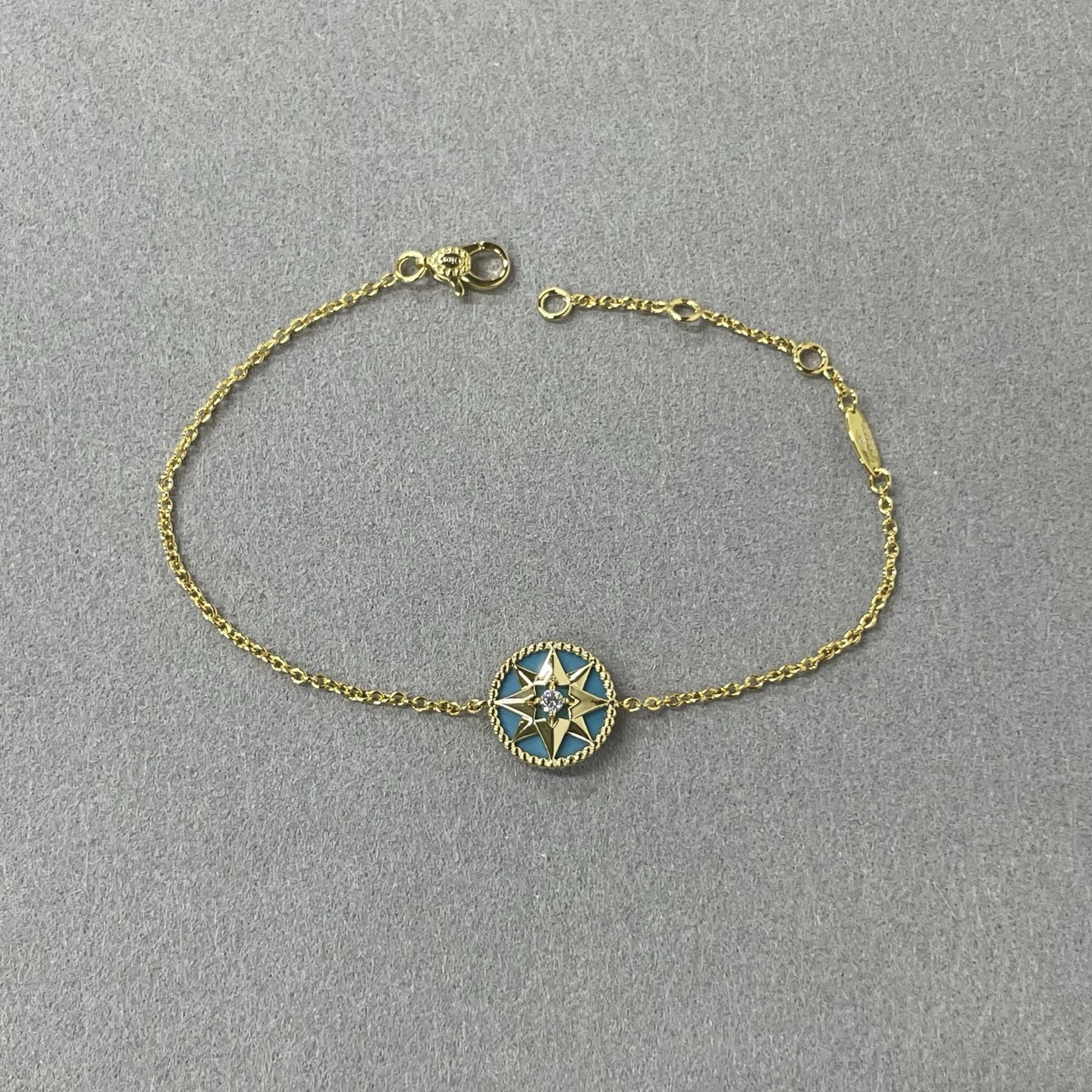 Pulsera brújula - concha de madreperla azul llegó, 5140180.