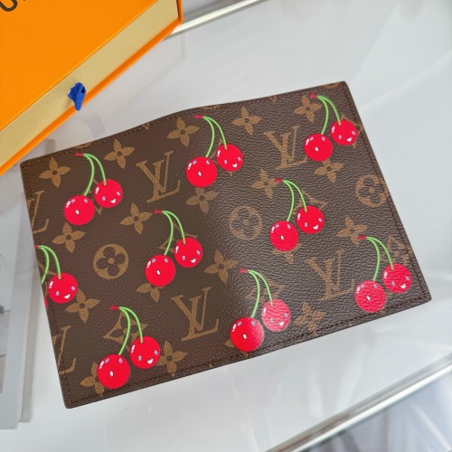 Louis Vuitton Damier Graphite Canvas Cherry Passport Holder Wallet 1 Louis Vuitton Damier Graphite Canvas Cherry Passport Holder Wallet