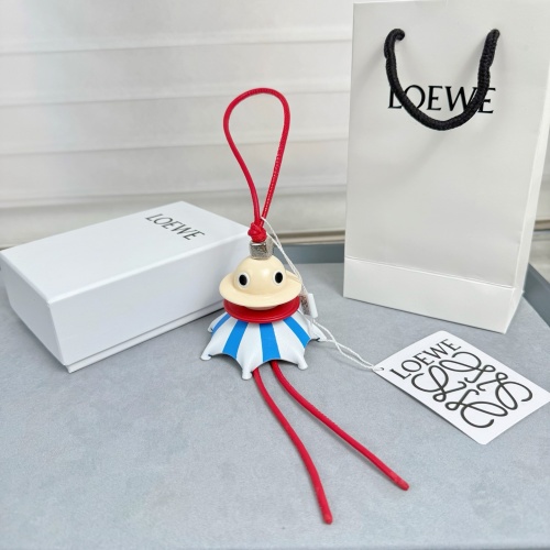 Loewe Puzz Charm: Off-White and Blue Leather & Acetate, Bag Accessory 1 Loewe Puzz Charm: Off-White and Blue Leather & Acetate, Bag Accessory