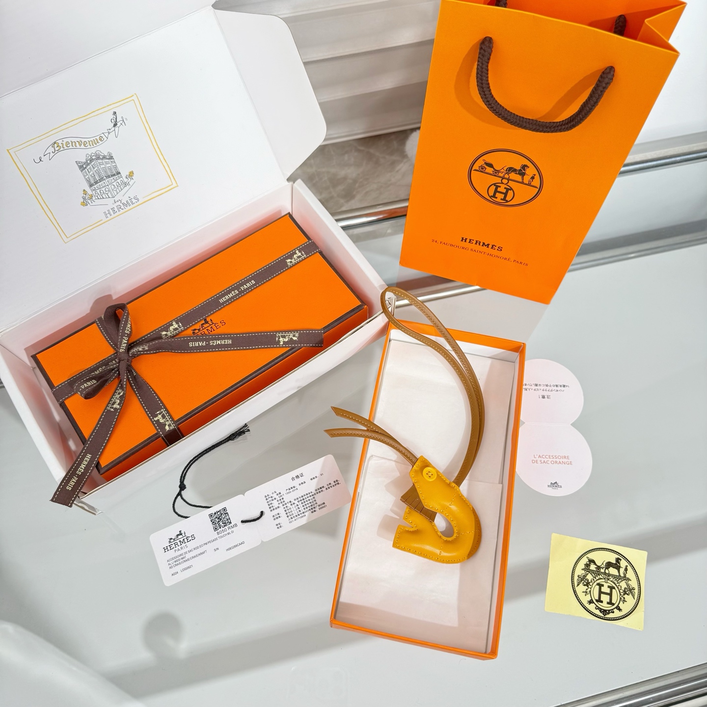 Hermès 爱马仕HERMES Rodeo Robeo Coeur 包包挂件 钥匙扣