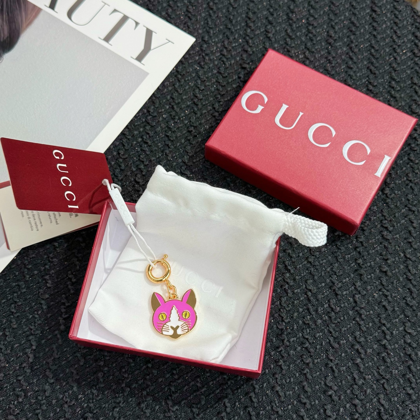 Gucci Gucci 古驰 猫咪 钥匙扣 挂件挂饰