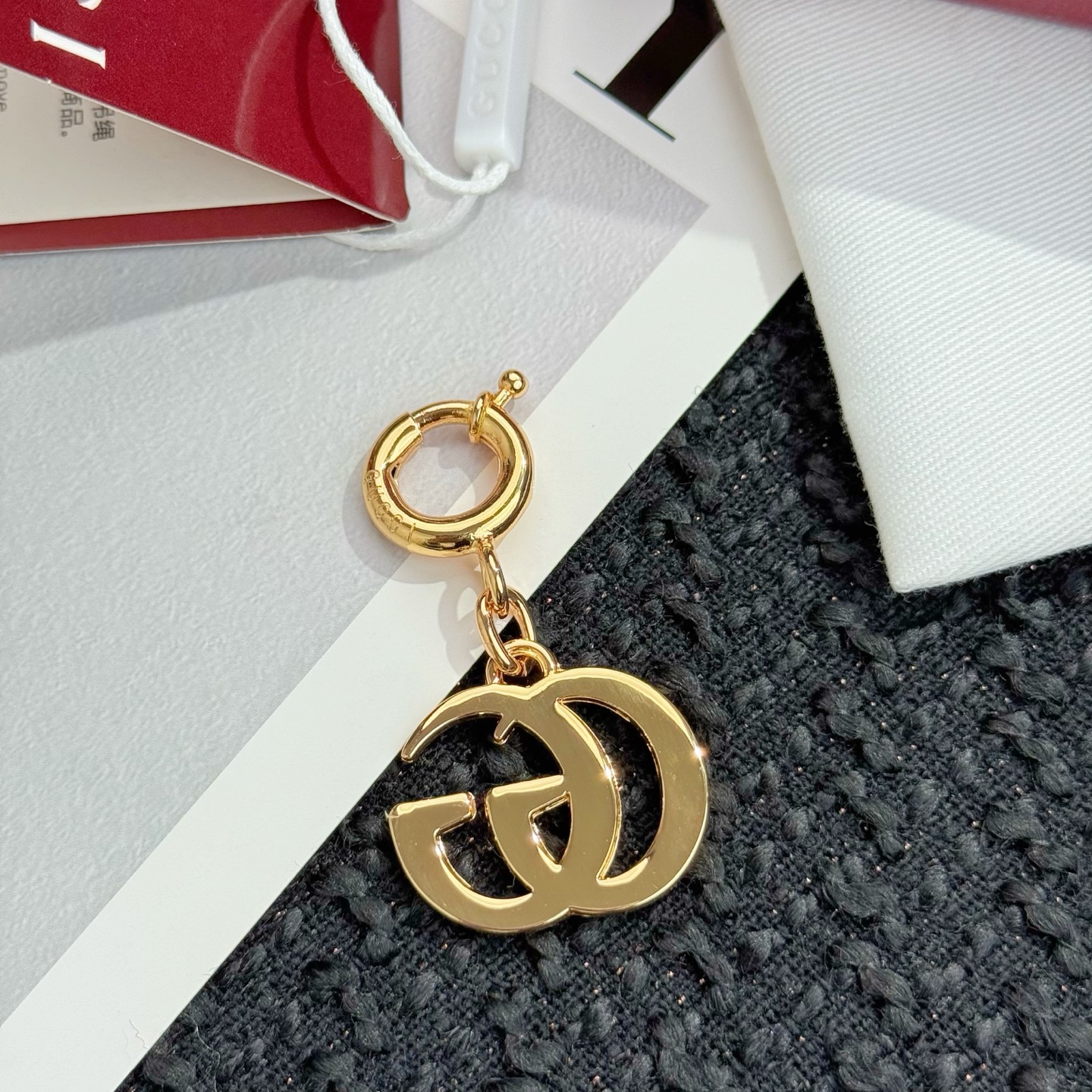 Gucci Gucci 古驰双 G 钥匙扣 挂件挂饰