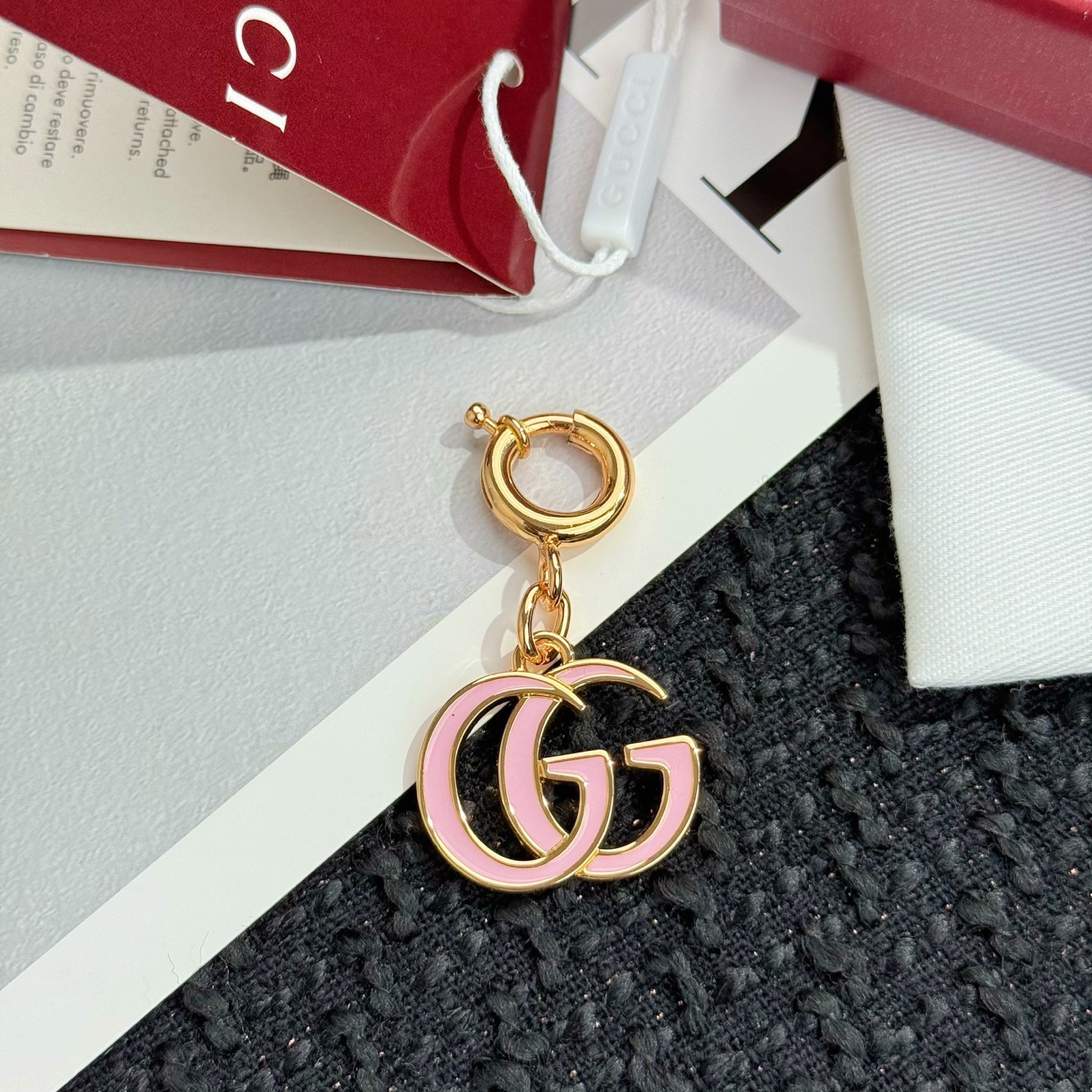 Gucci Gucci 古驰双 G 钥匙扣 挂件挂饰