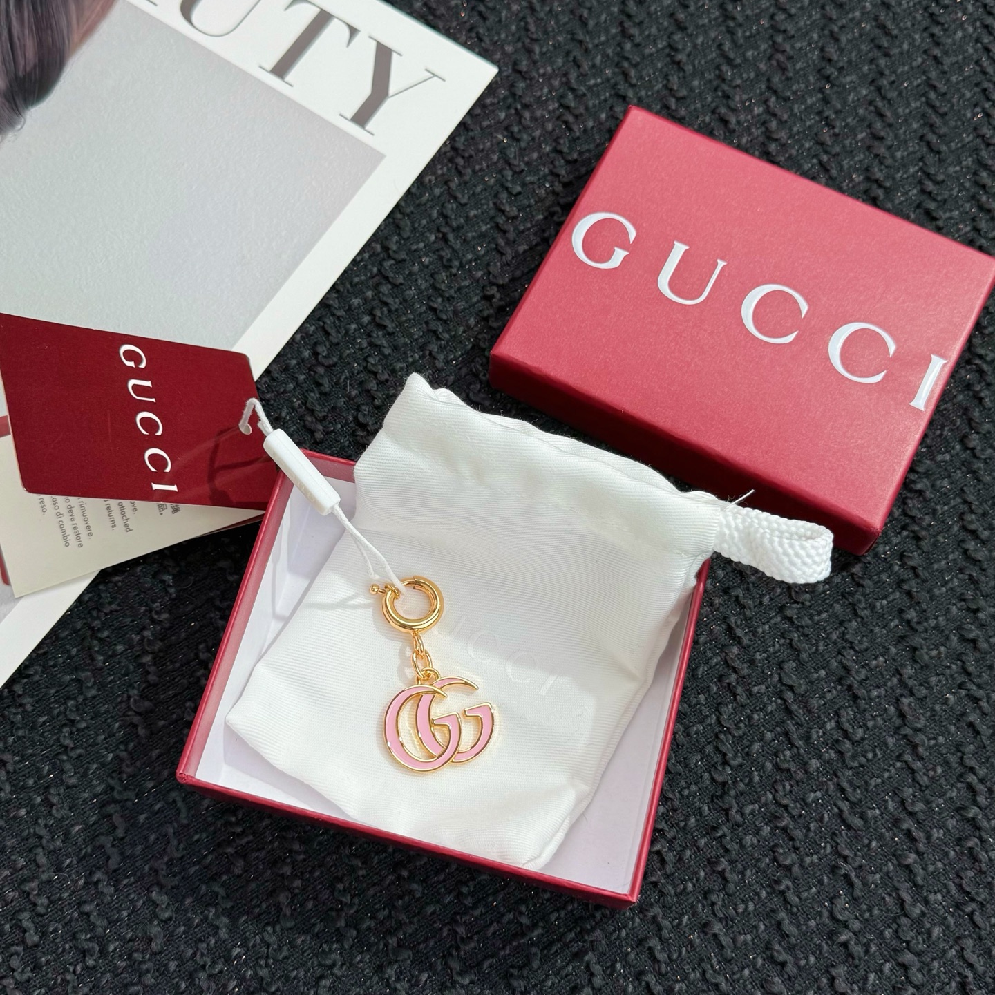 Gucci Gucci 古驰双 G 钥匙扣 挂件挂饰