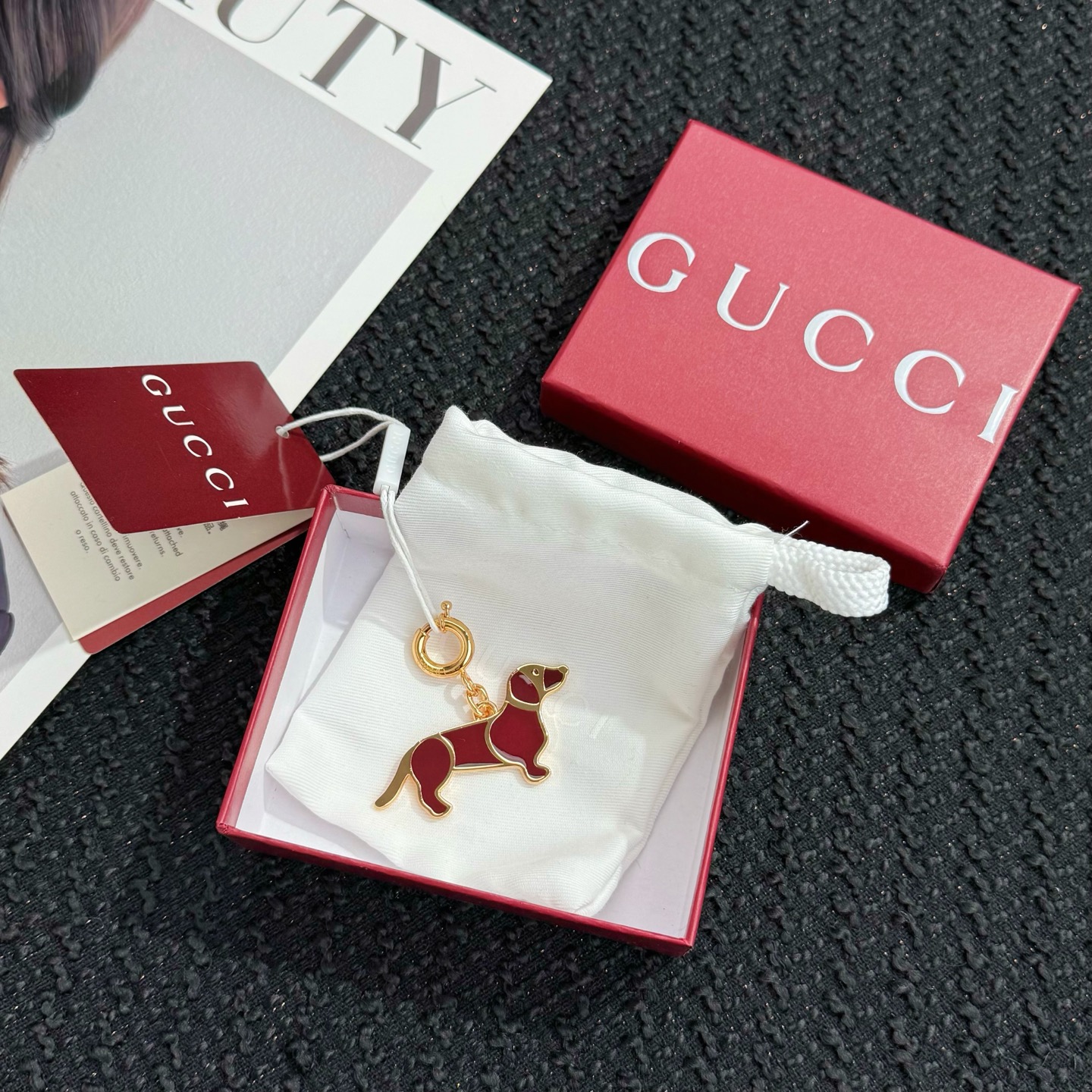 Gucci Gucci 古驰小狗 钥匙扣 挂件挂饰