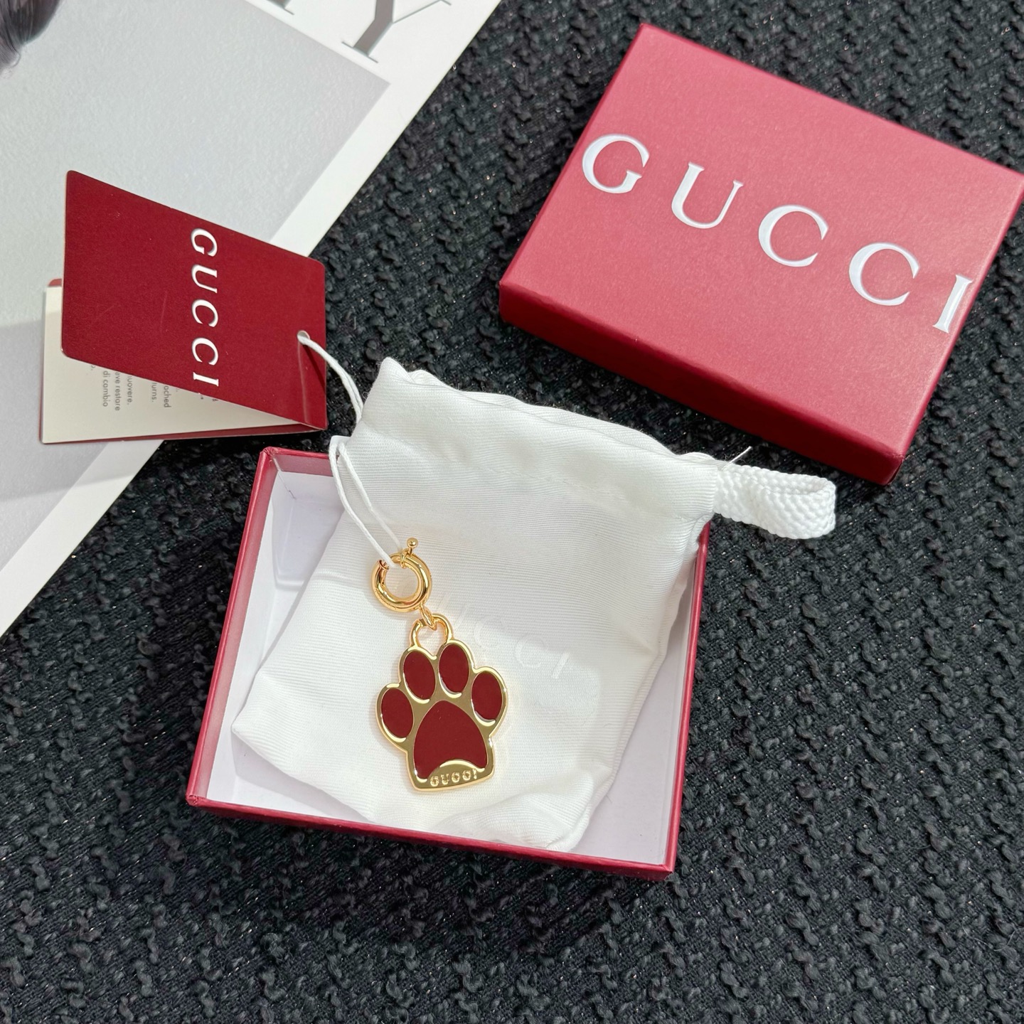 Gucci Gucci 古驰狗爪钥匙扣 挂件挂饰