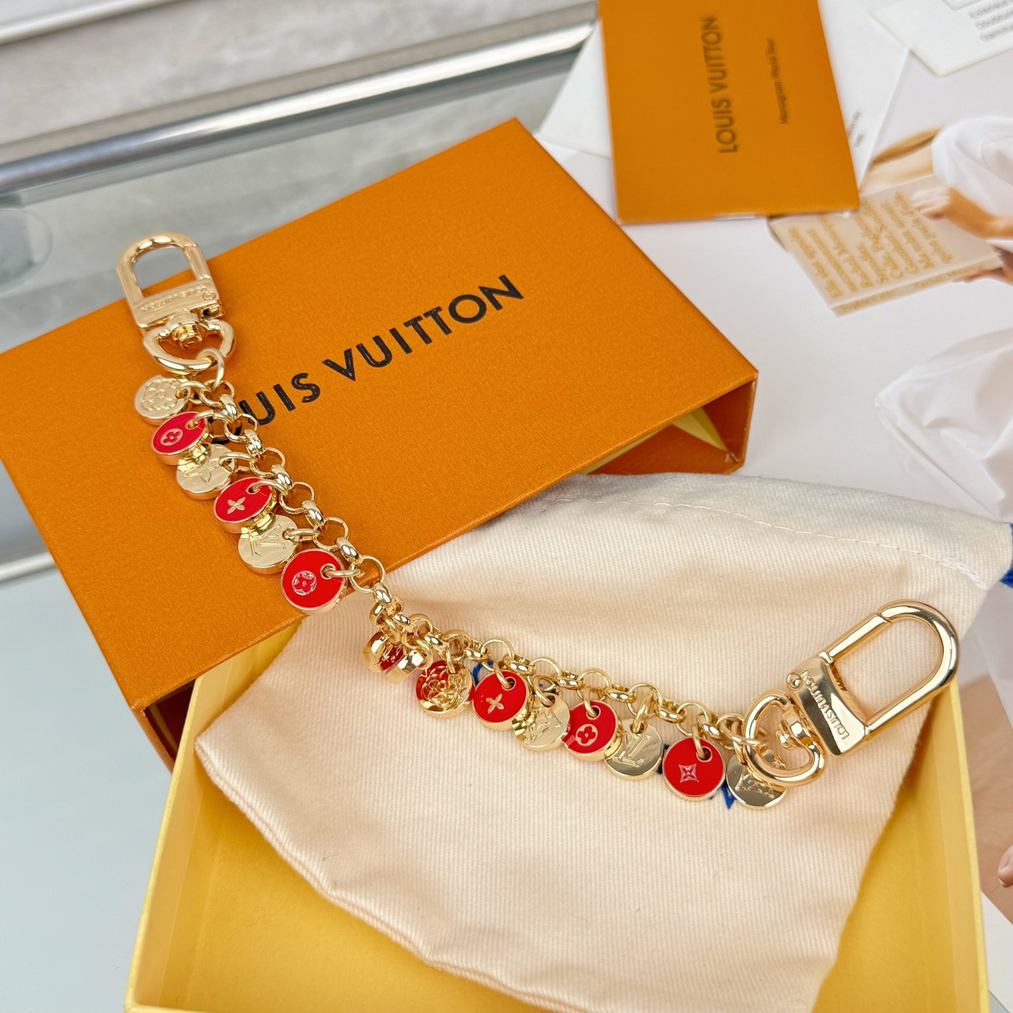 Louis Vuitton LV钥匙扣 豆豆 包挂件 包链条