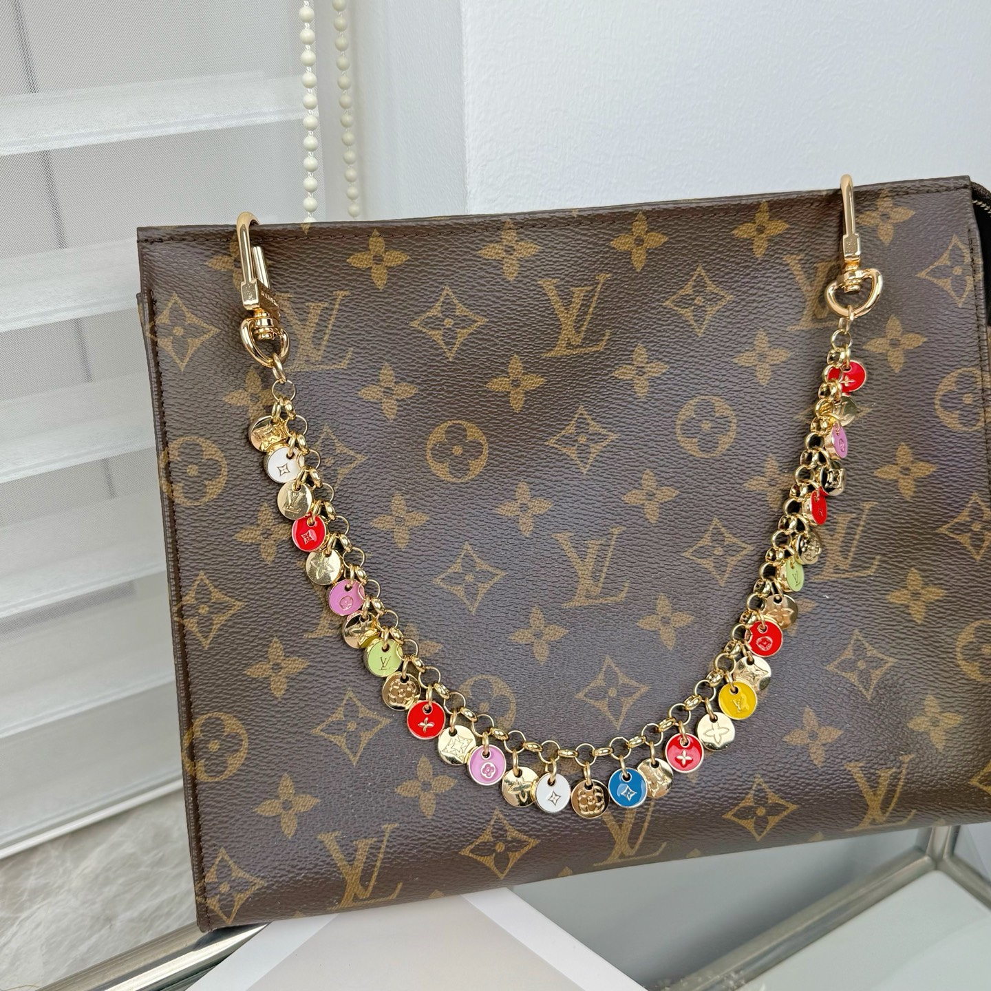 Louis Vuitton LV钥匙扣 豆豆 包挂件 包链条