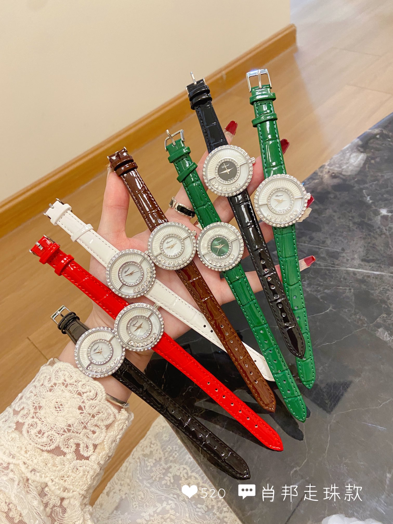Stylish Swiss Stone Ladies’ Wristwatch in Modern Design, 32mm Size, Shoban Series Joyful Drill - 图片 7