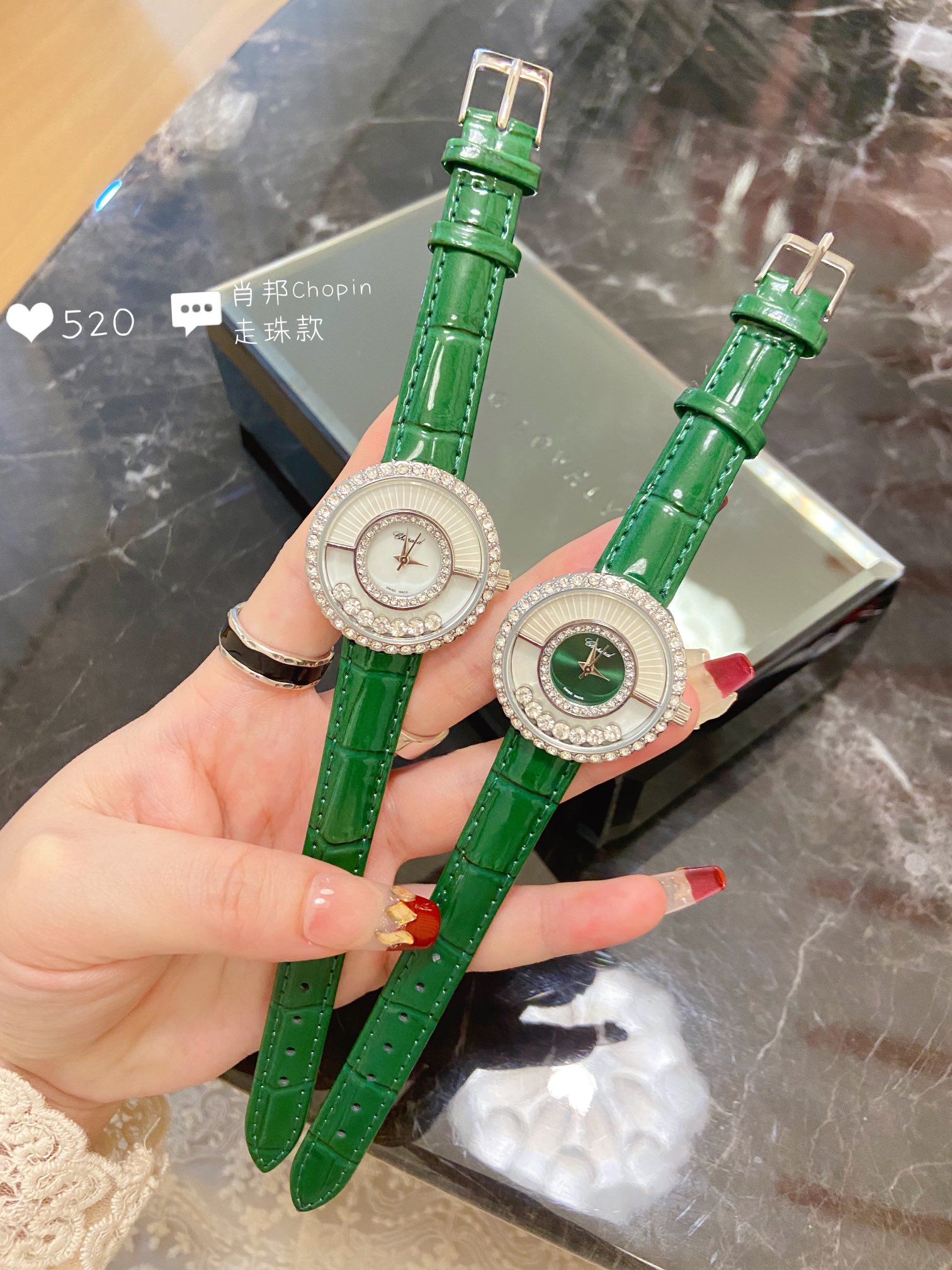 Stylish Swiss Stone Ladies’ Wristwatch in Modern Design, 32mm Size, Shoban Series Joyful Drill - 图片 5