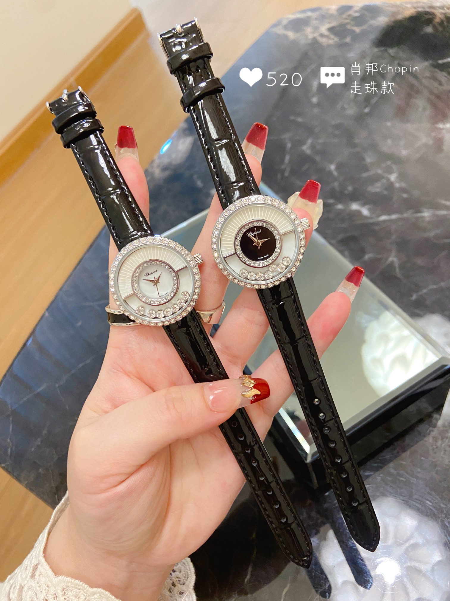 Stylish Swiss Stone Ladies’ Wristwatch in Modern Design, 32mm Size, Shoban Series Joyful Drill - 图片 4