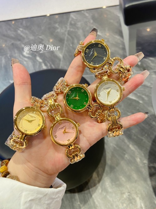 Christian Dior Vintage Women's Watch, 32mm Dial, Gold Chain Bracelet 1 Christian Dior Vintage Women's Watch, 32mm Dial, Gold Chain Bracelet